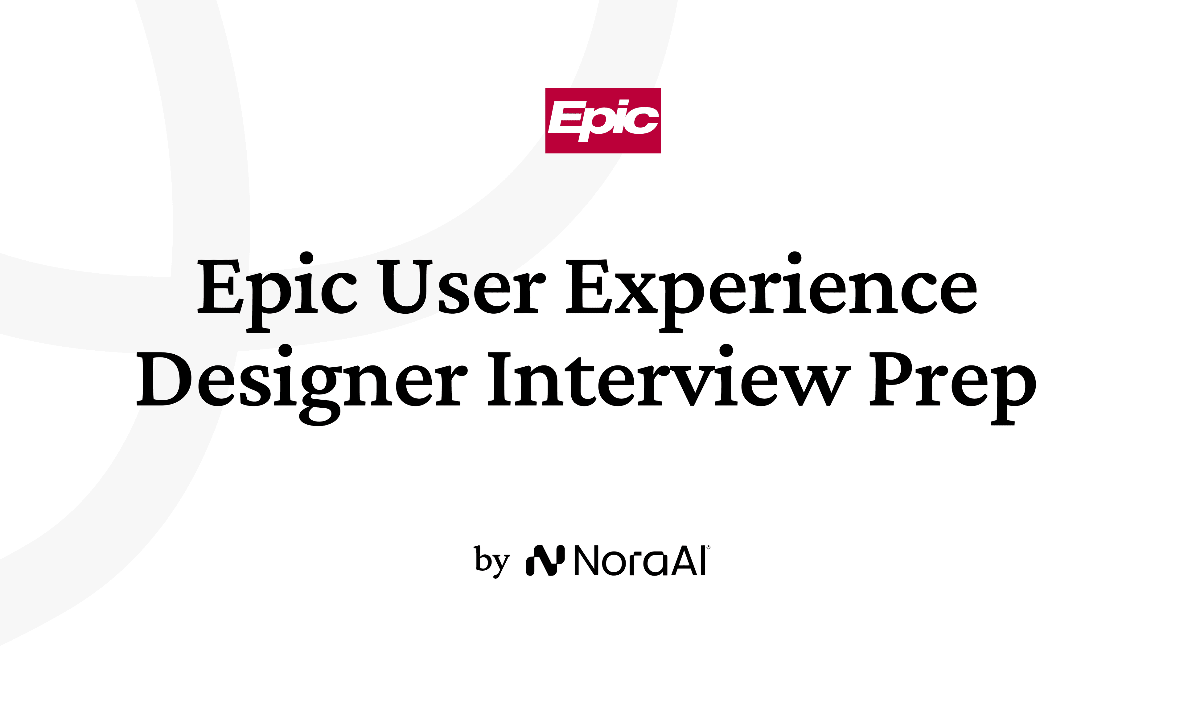 Epic User Experience Designer Interview Logo