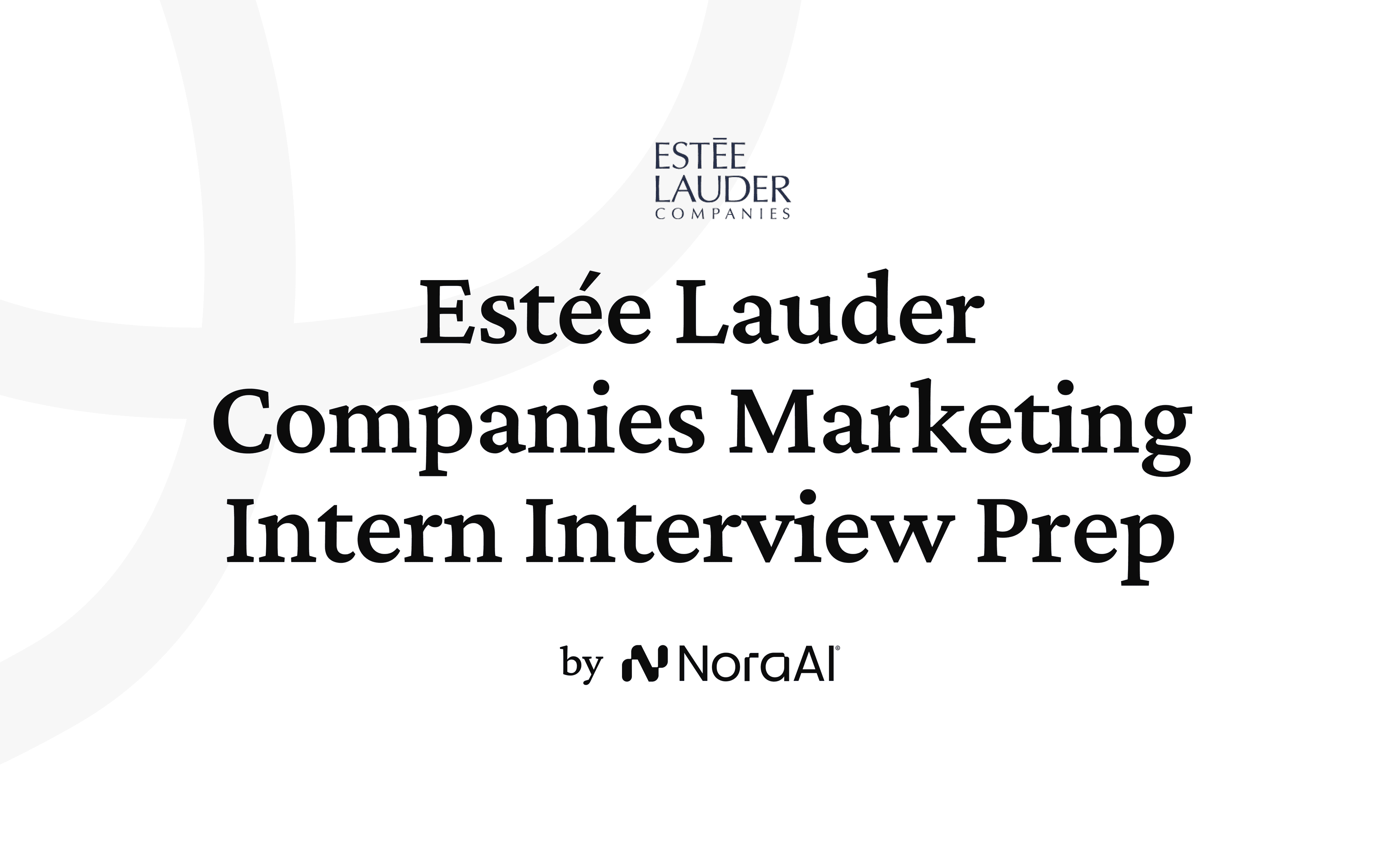 Estée Lauder Companies Marketing Intern Interview Prep logo