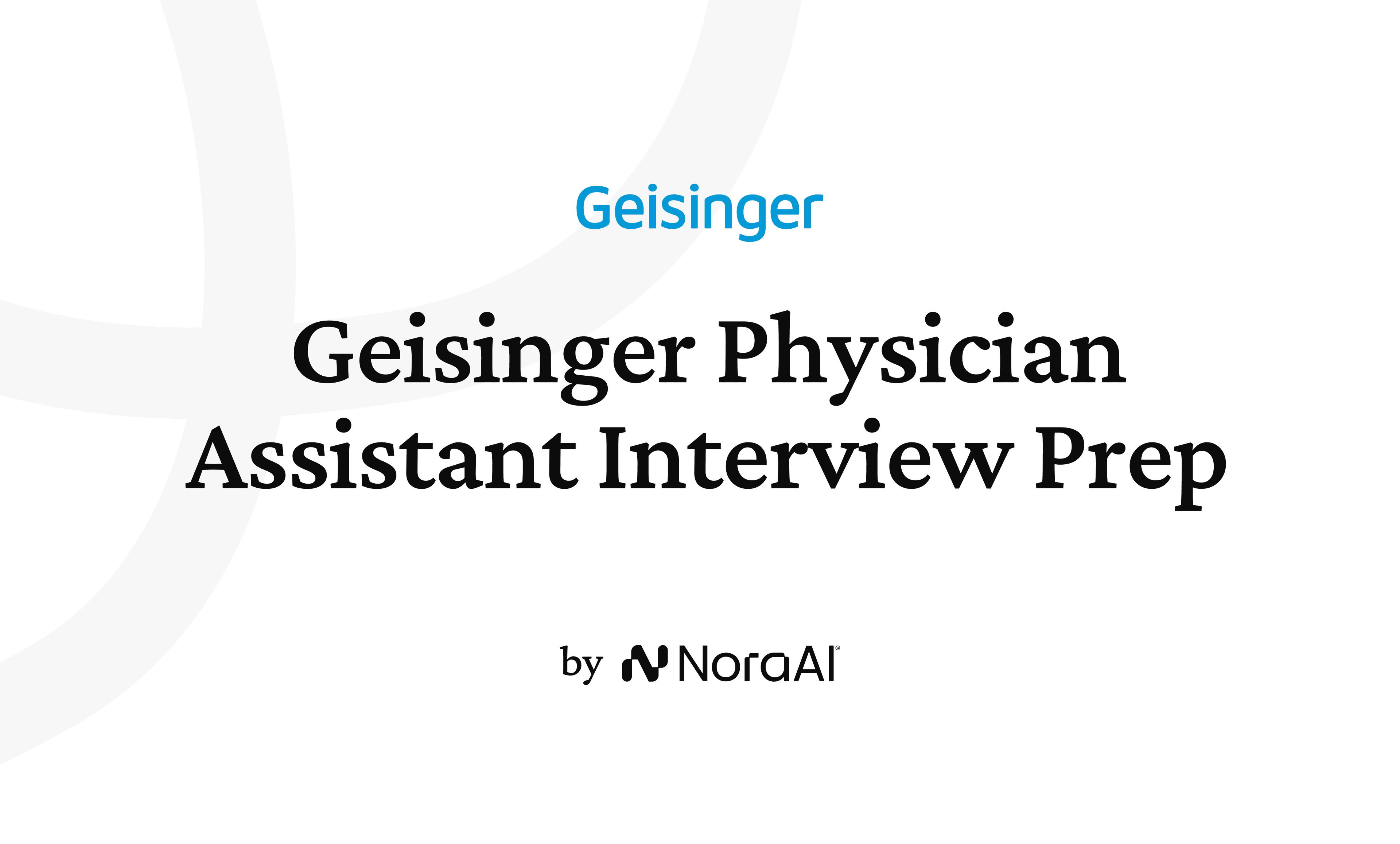 Geisinger Physician Assistant Interview logo