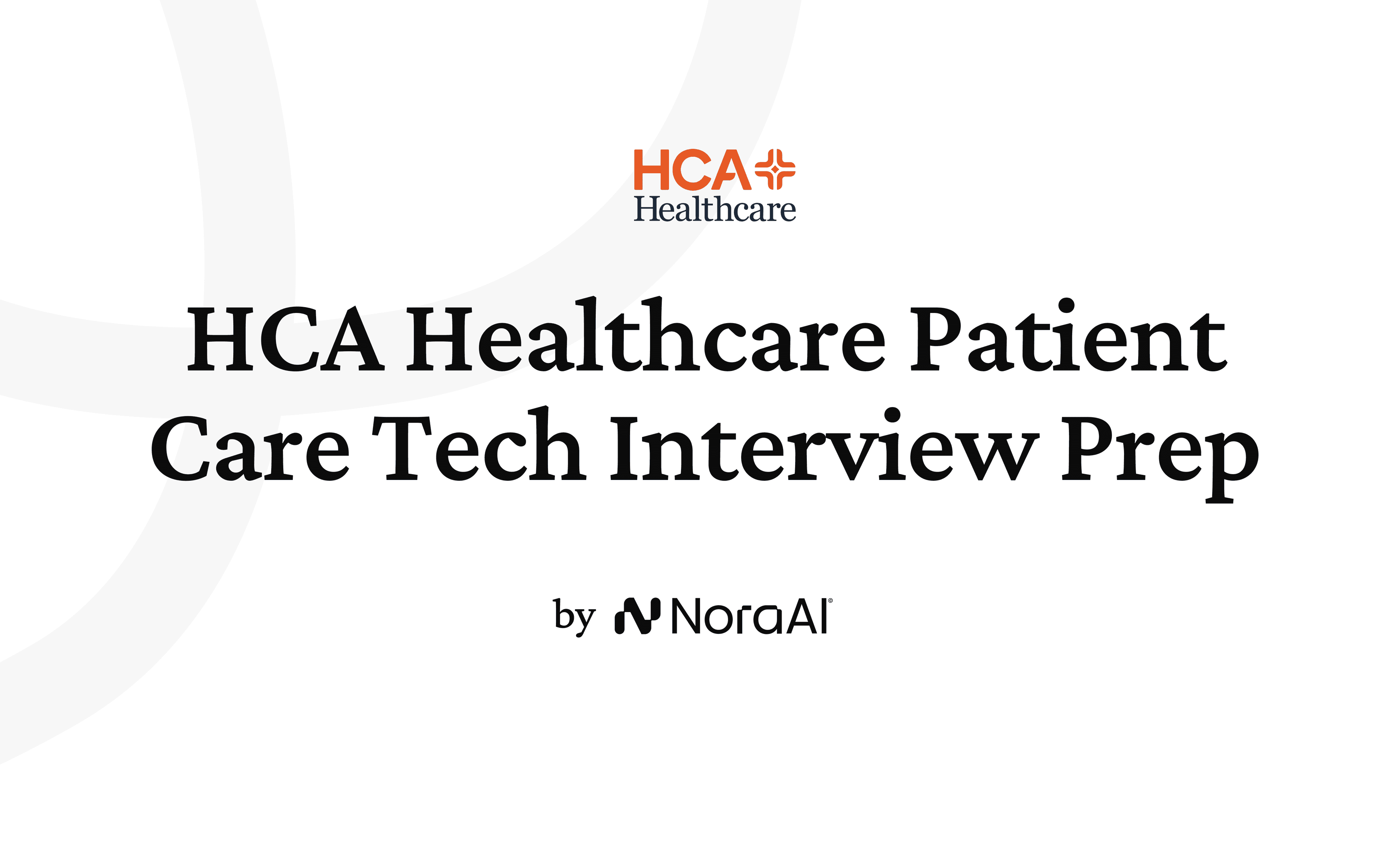 HCA Healthcare Patient Care Tech Interview logo