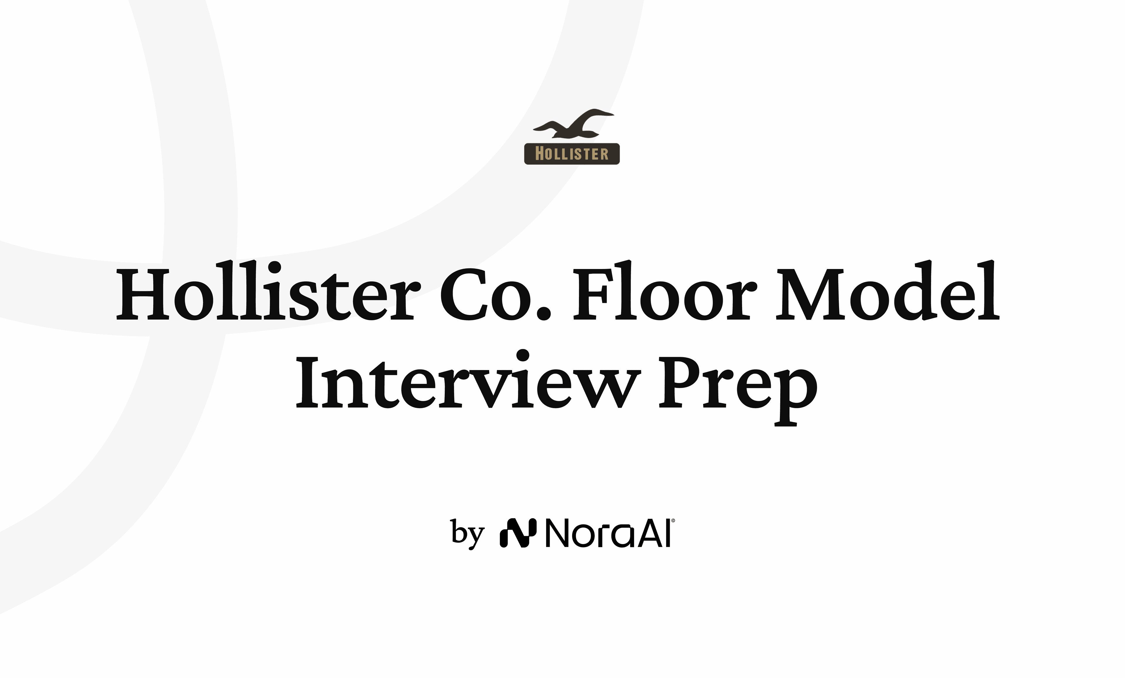 Hollister Co. Floor Model Interview logo