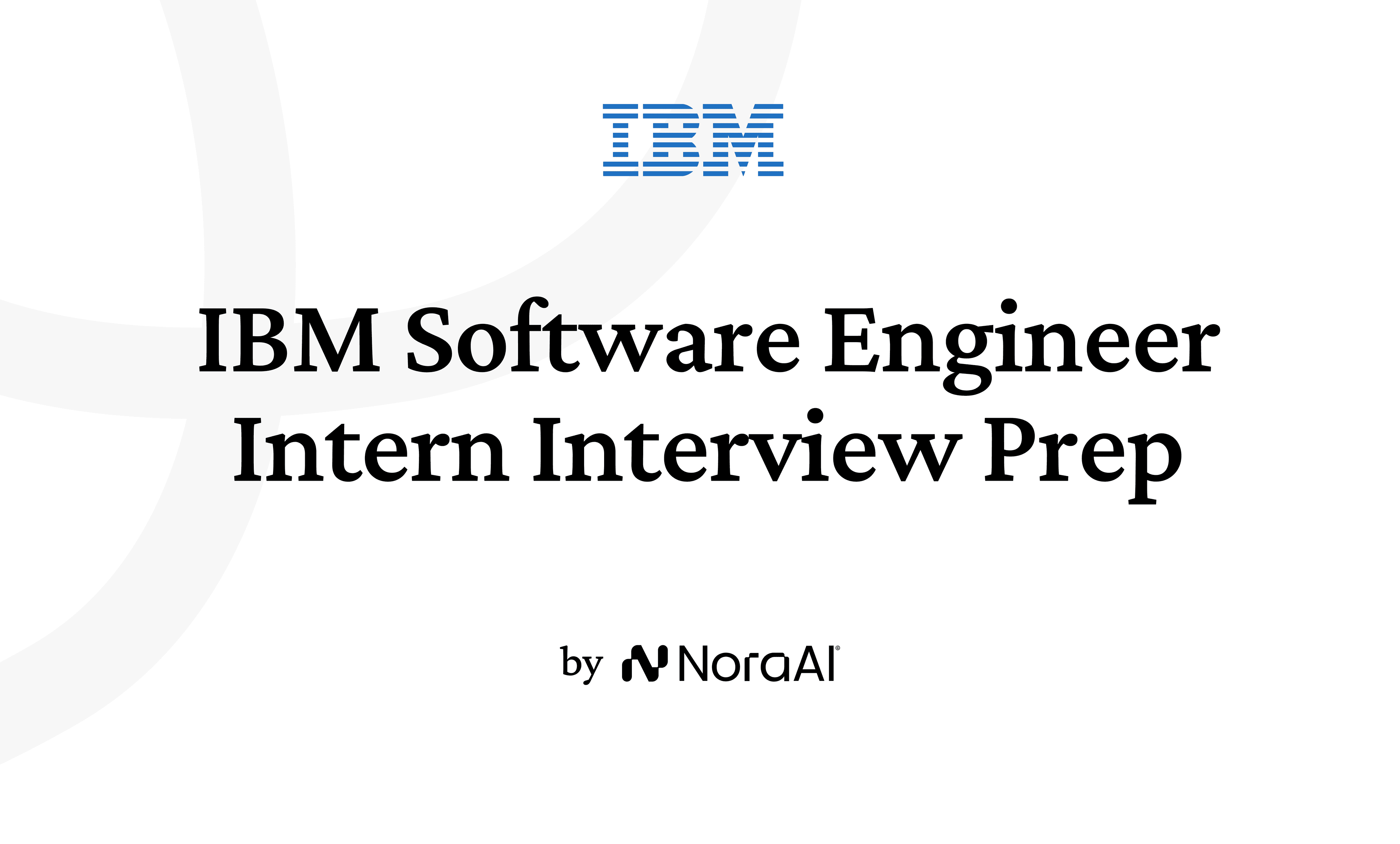 IBM Software Engineer Intern Interview Logo