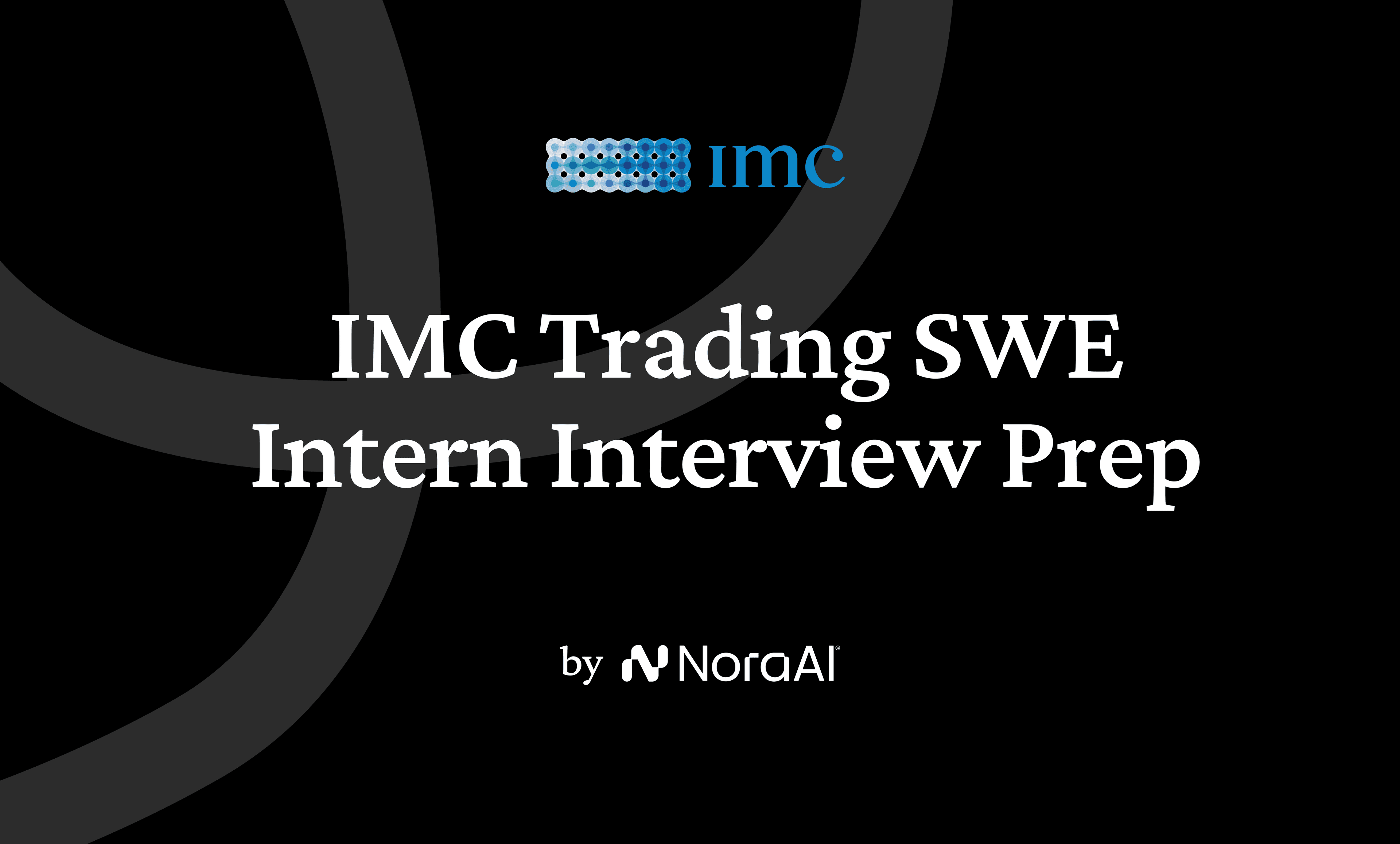 IMC Trading SWE Intern Interview logo