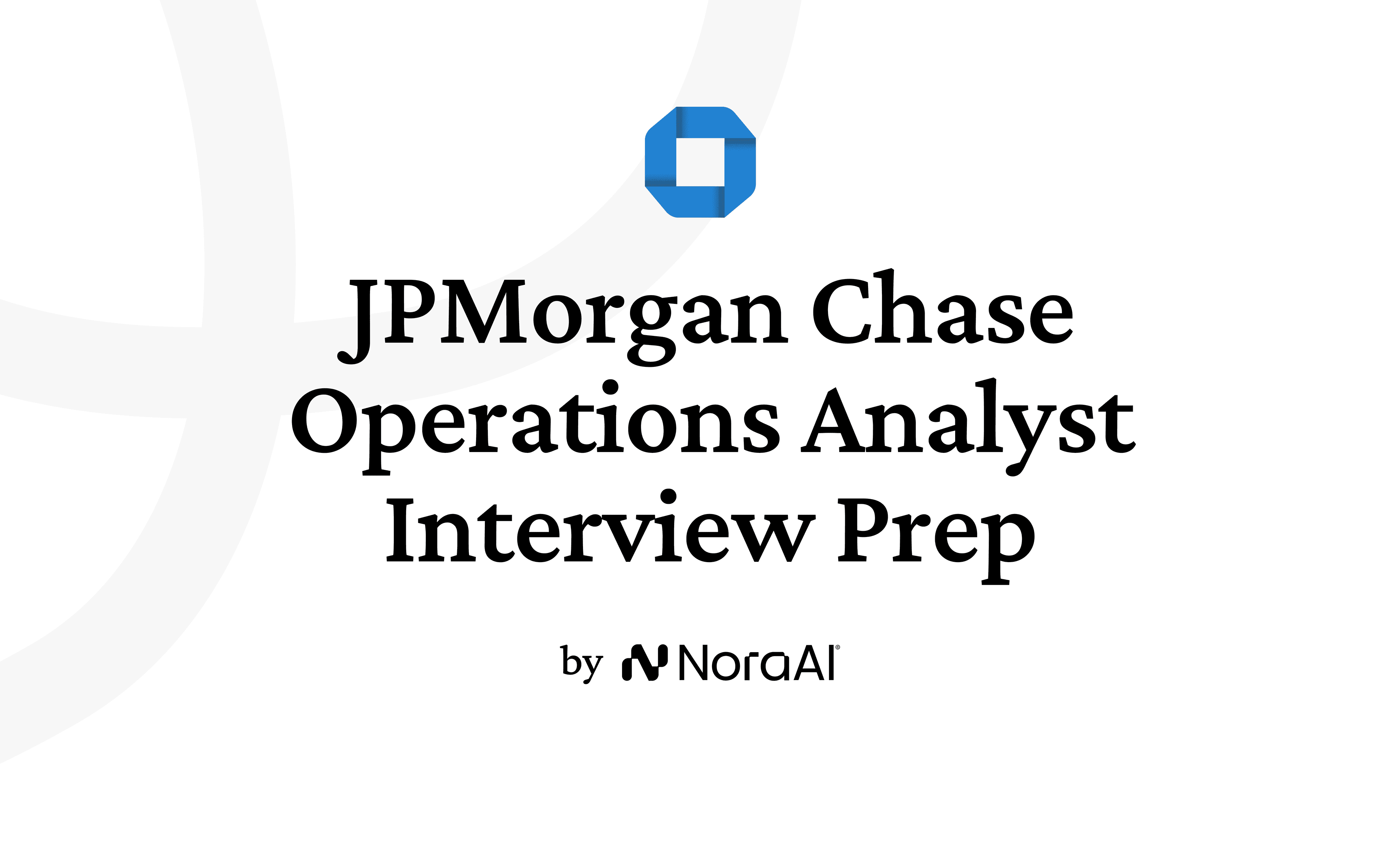 JPMorgan Chase Operations Analyst Interview Logo