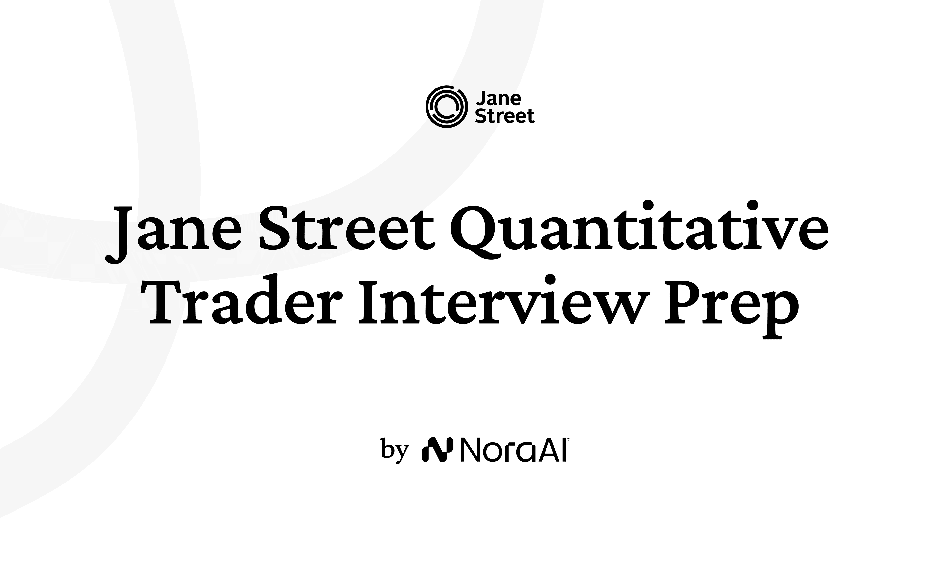 Jane Street Quantitative Trader Interview Logo