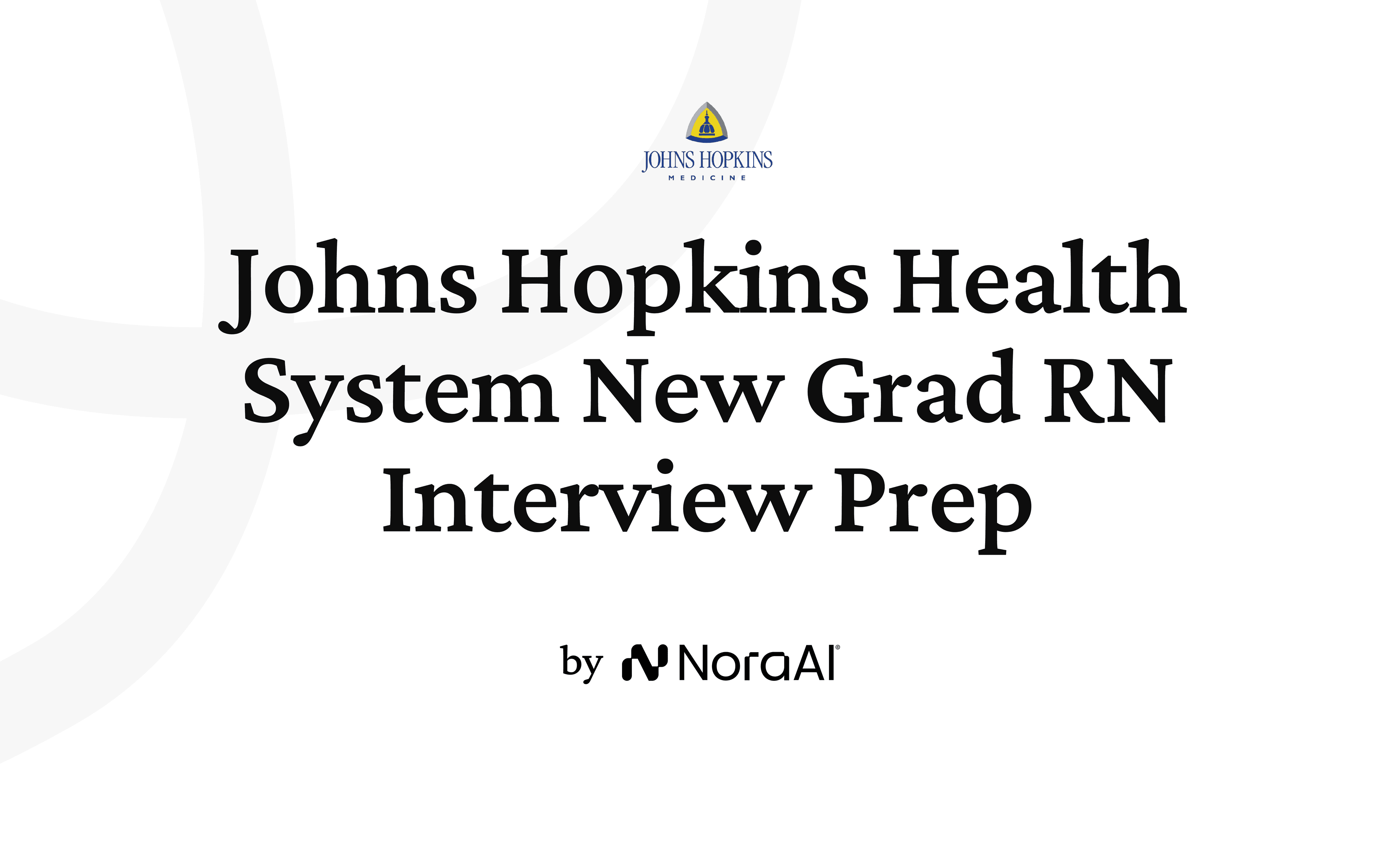 Johns Hopkins Health System New Grad RN Interview logo