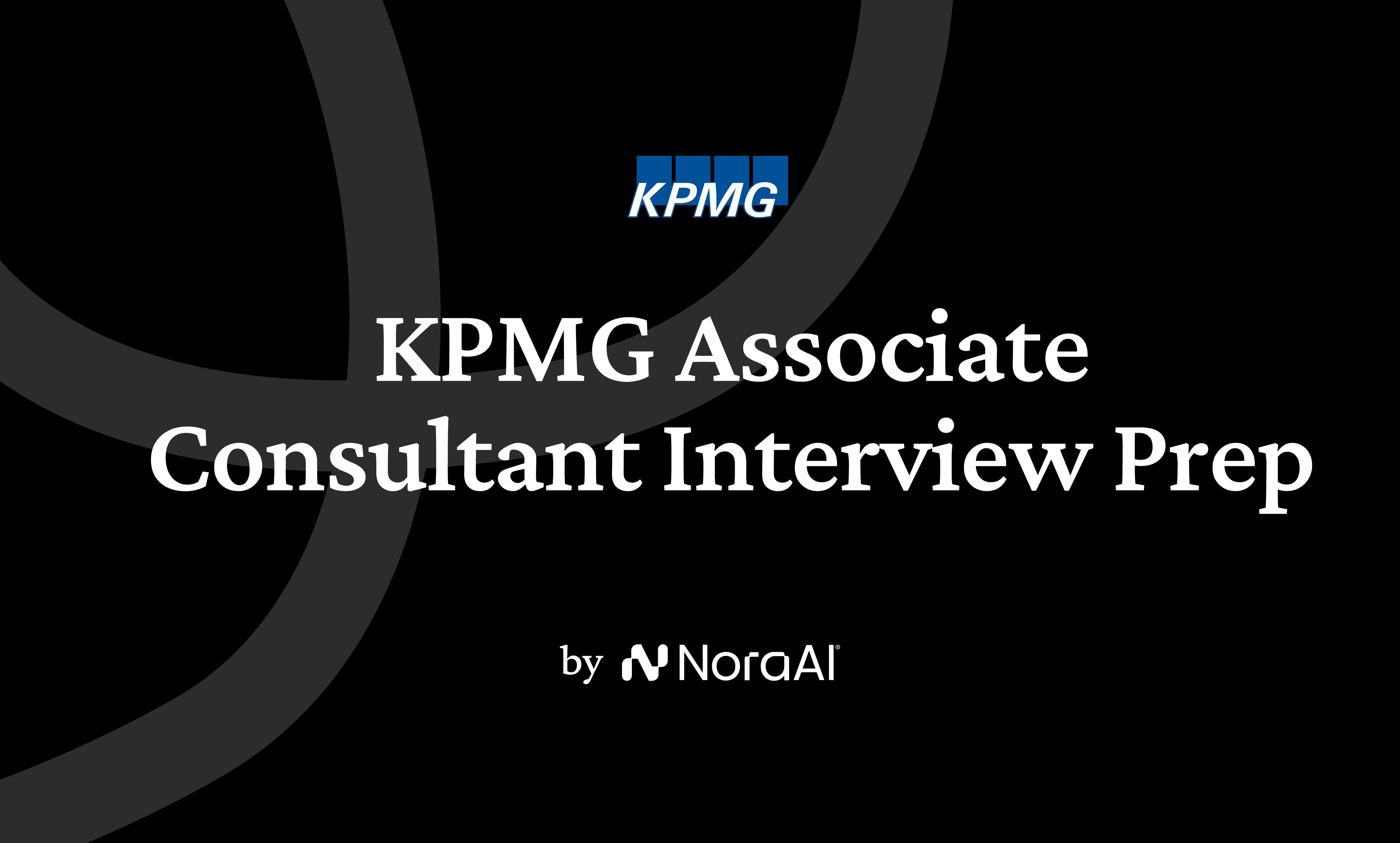 KPMG Associate Consultant Interview logo