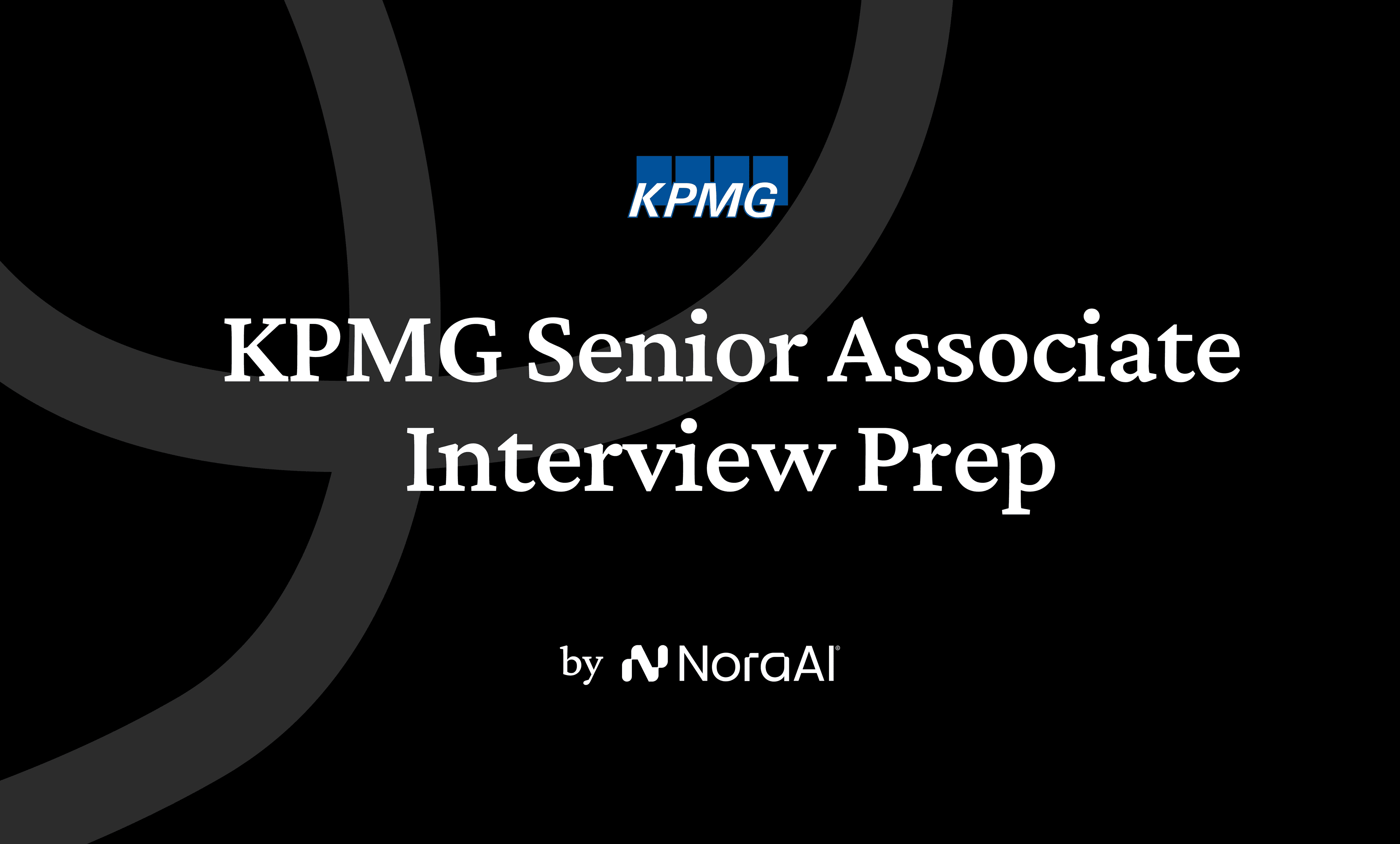 KPMG Senior Associate Interview logo