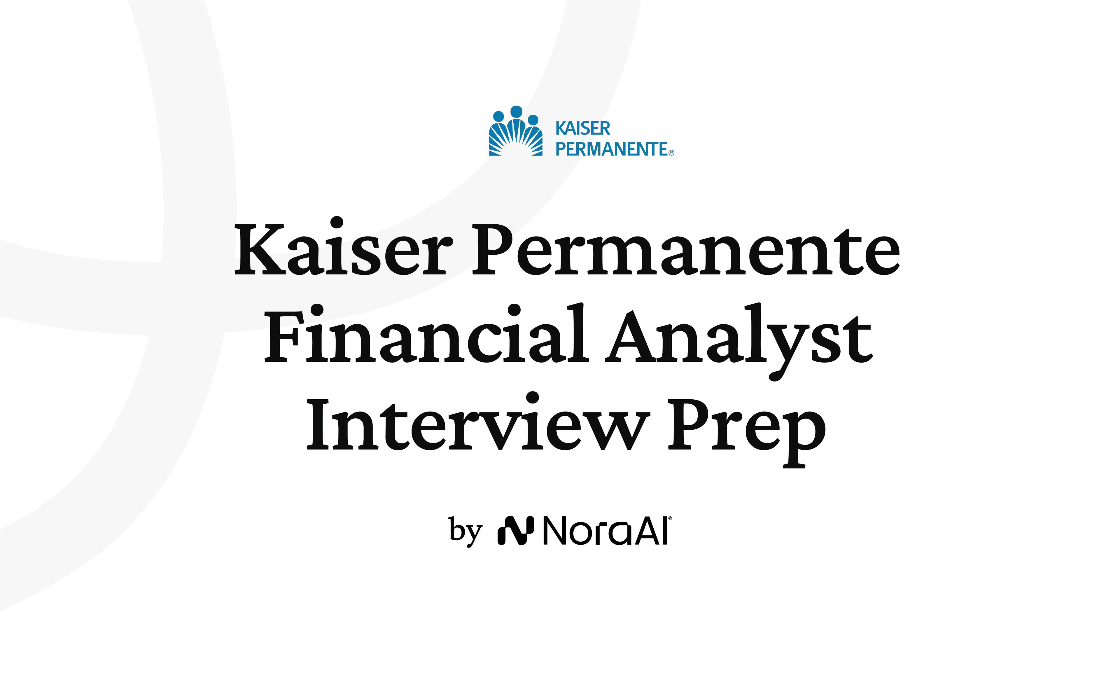 Kaiser Permanente Financial Analyst Interview logo