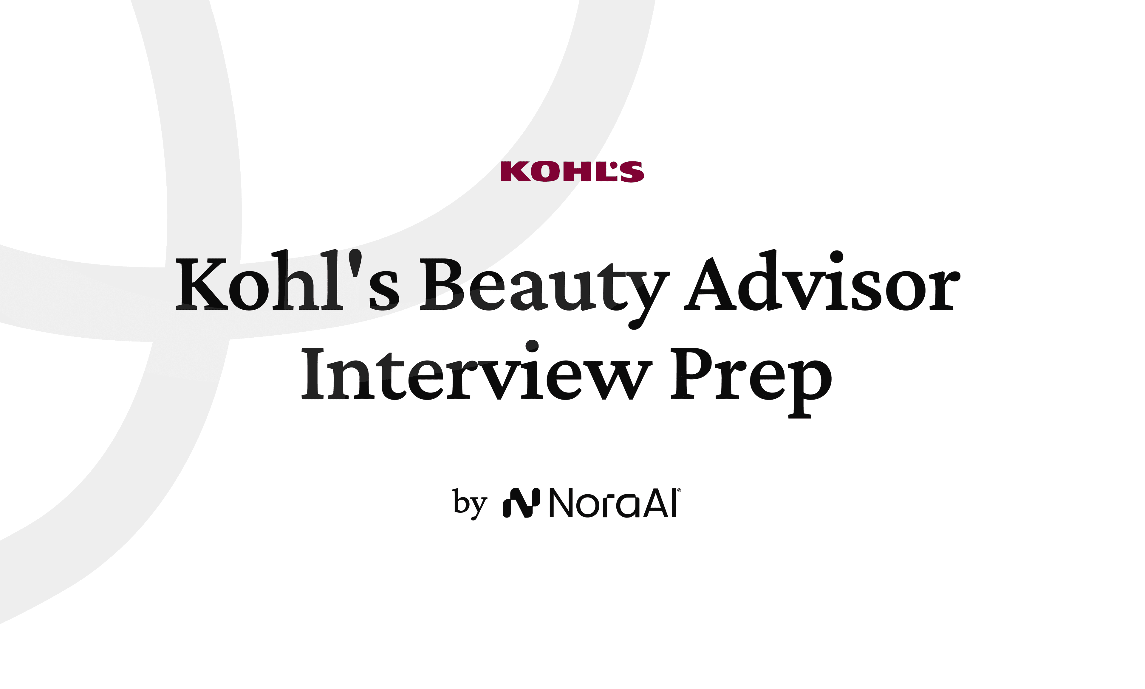Kohl's Beauty Advisor Interview logo