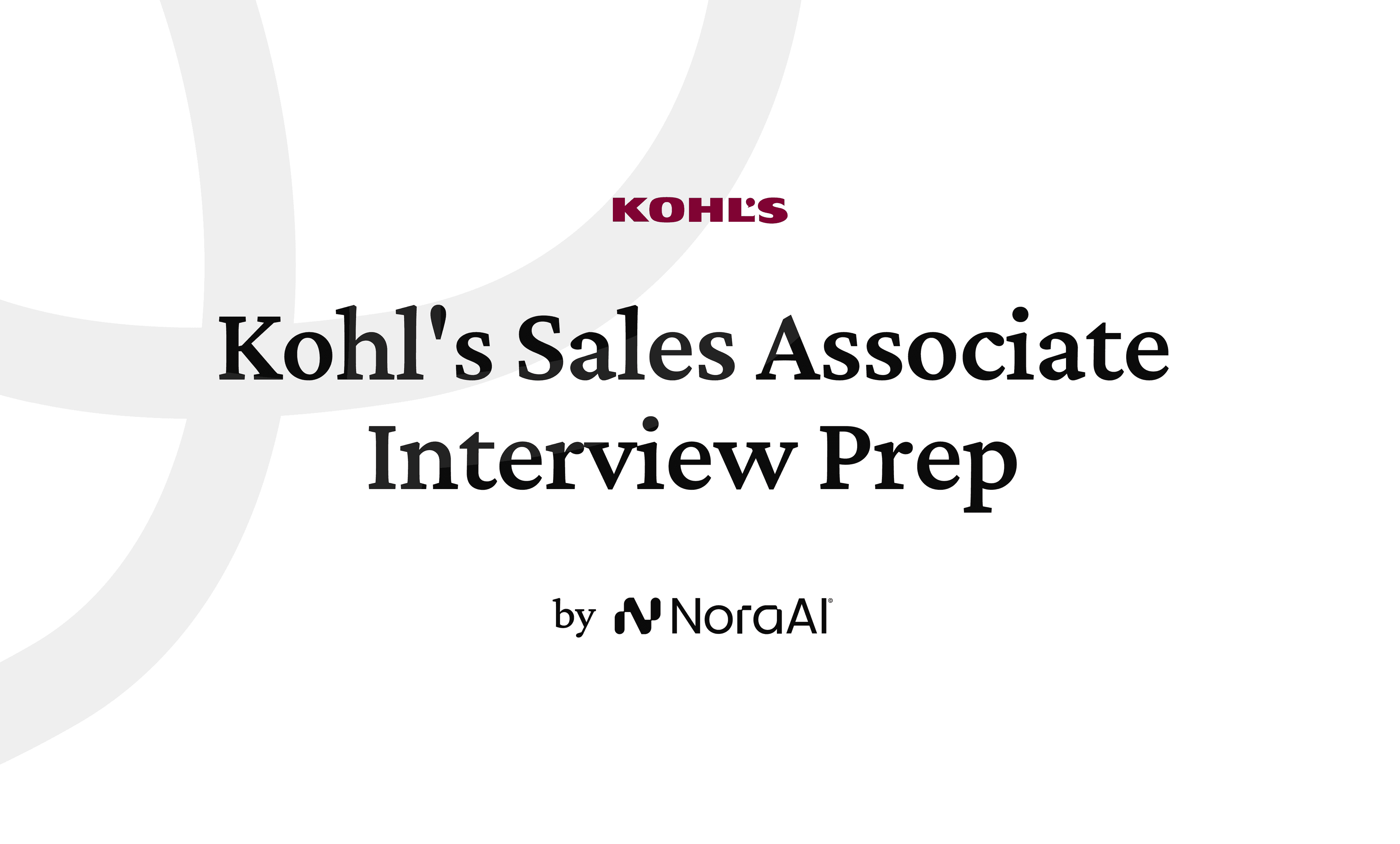 Kohl's Sales Associate Interview logo