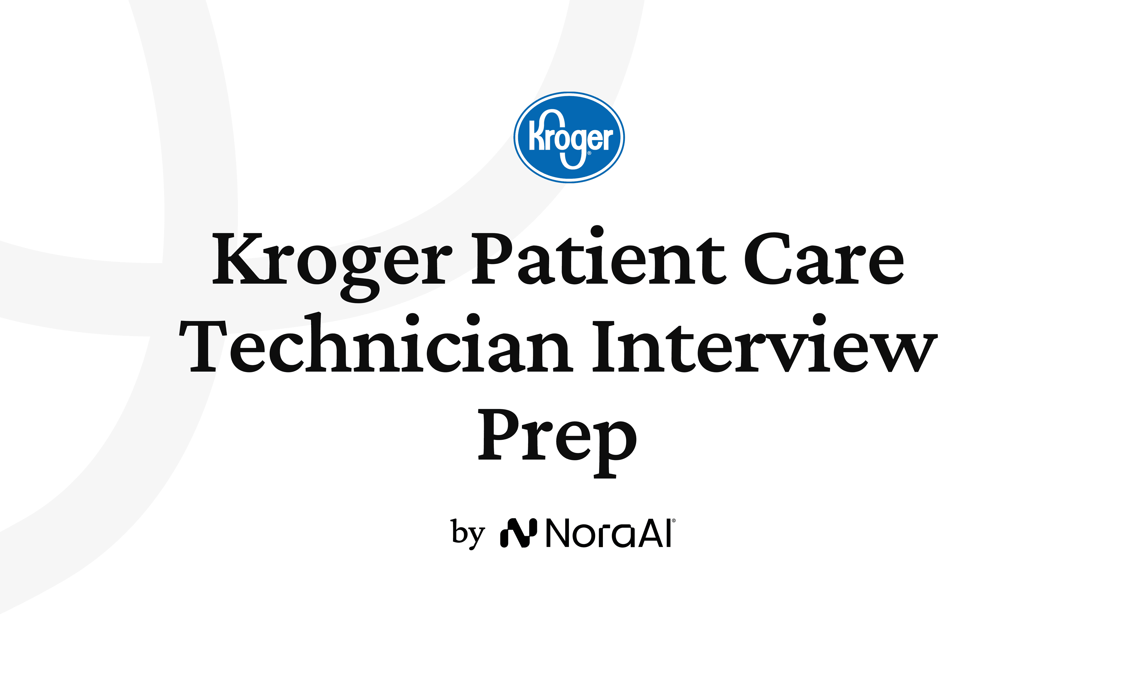 Kroger Patient Care Technician Interview logo
