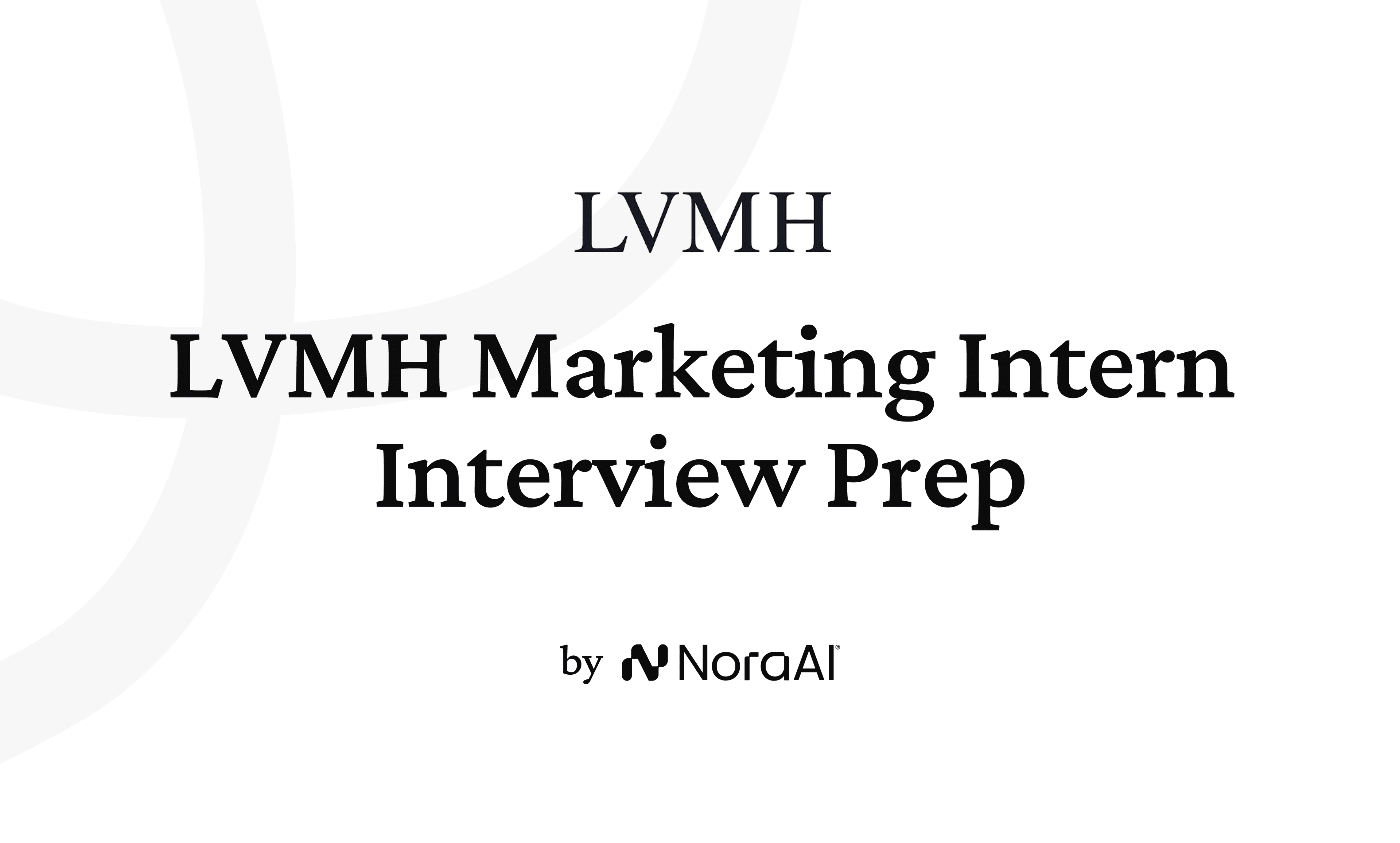 LVMH Marketing Intern Interview Prep logo