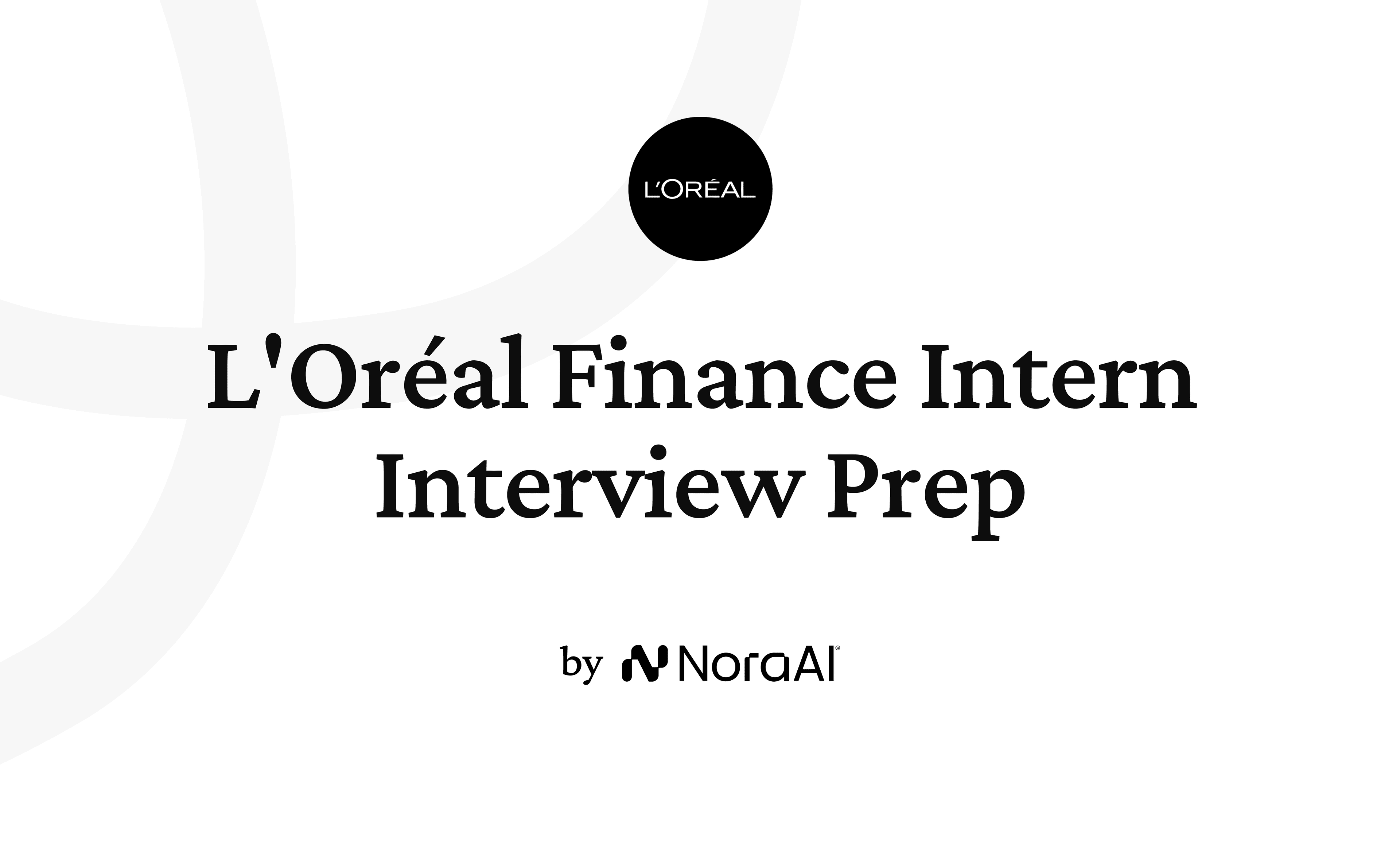 L'Oréal Finance Intern Interview Prep logo