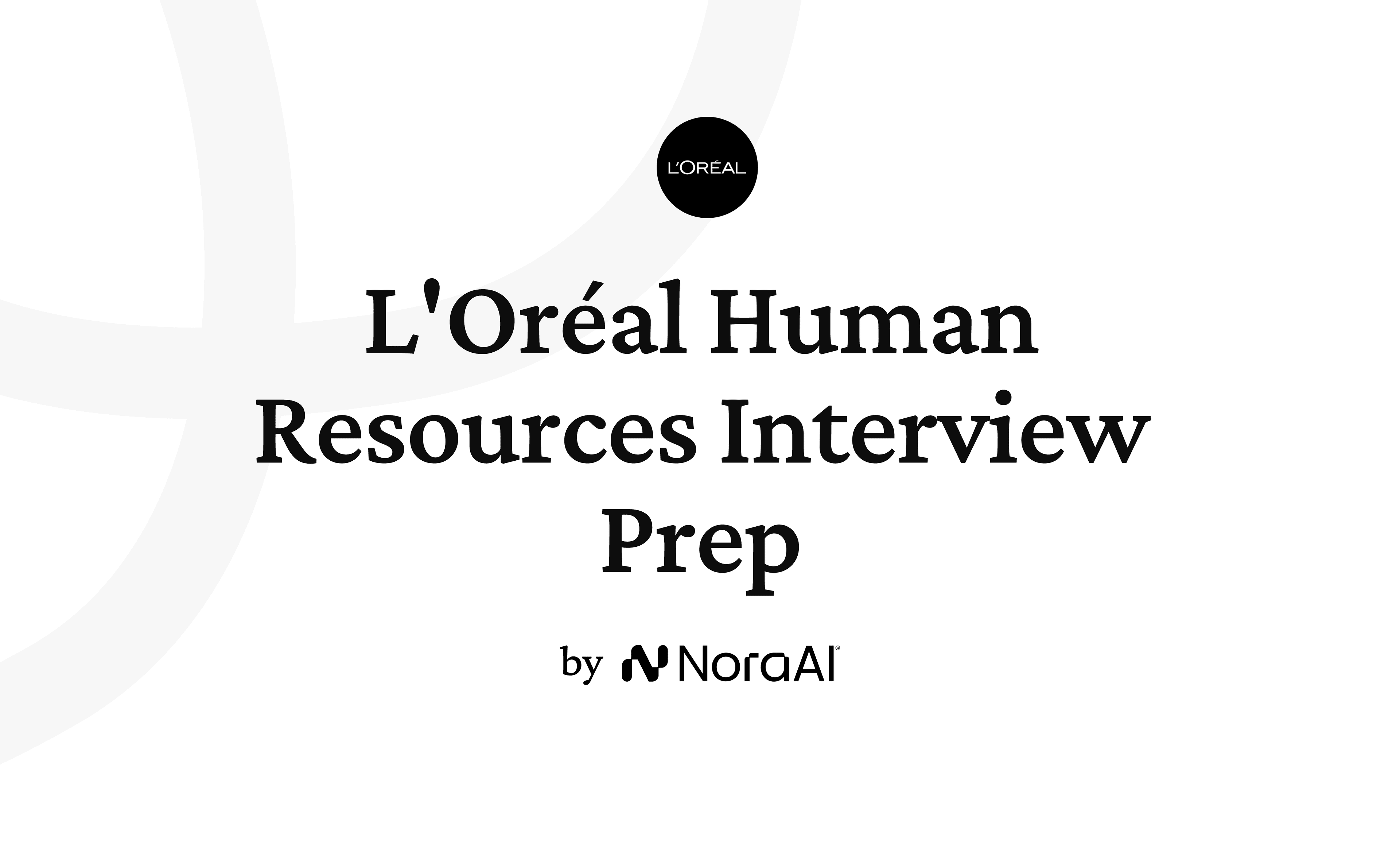L'Oréal Human Resources Interview Prep logo