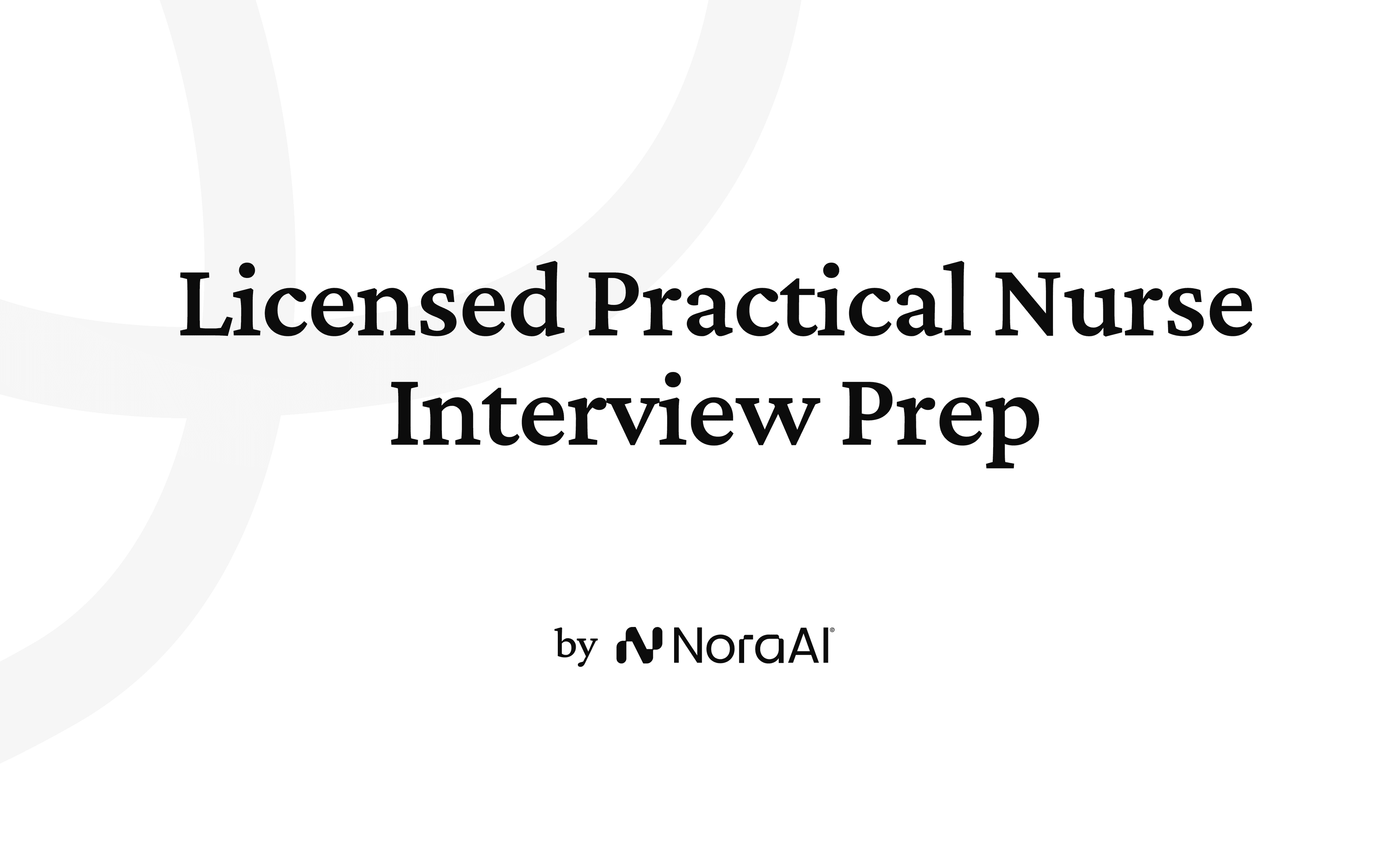 Licensed Practical Nurse Interview Prep Logo