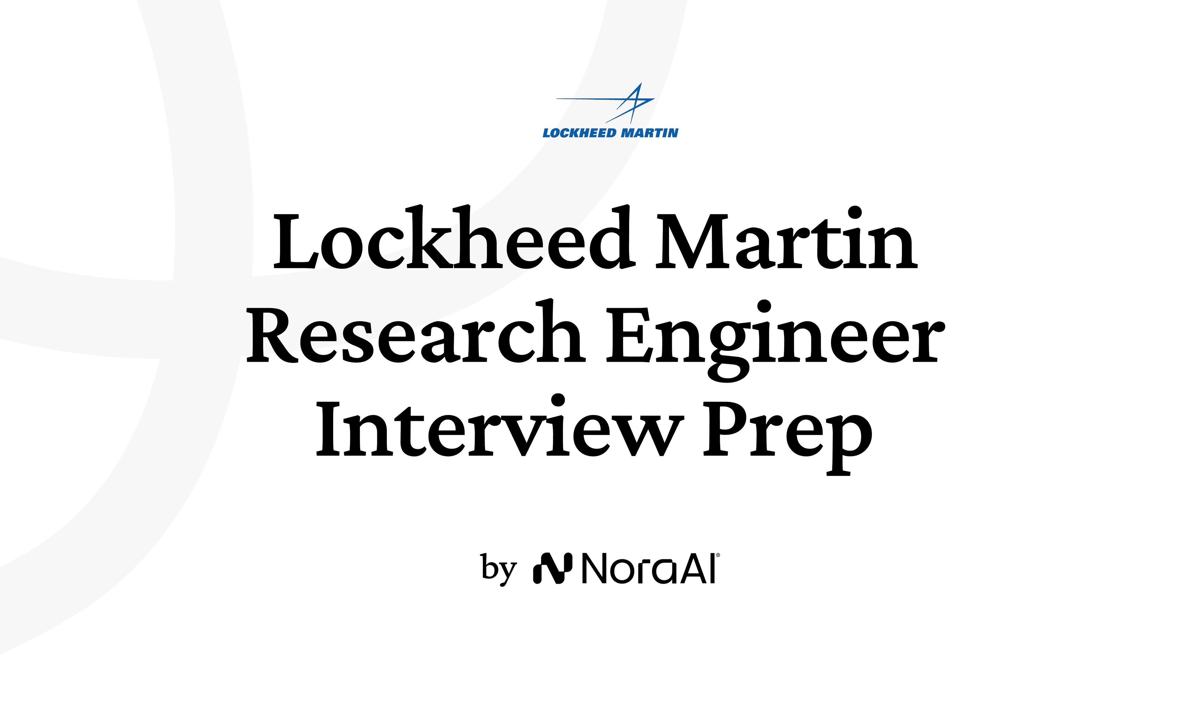 Lockheed Martin Research Engineer Interview Logo