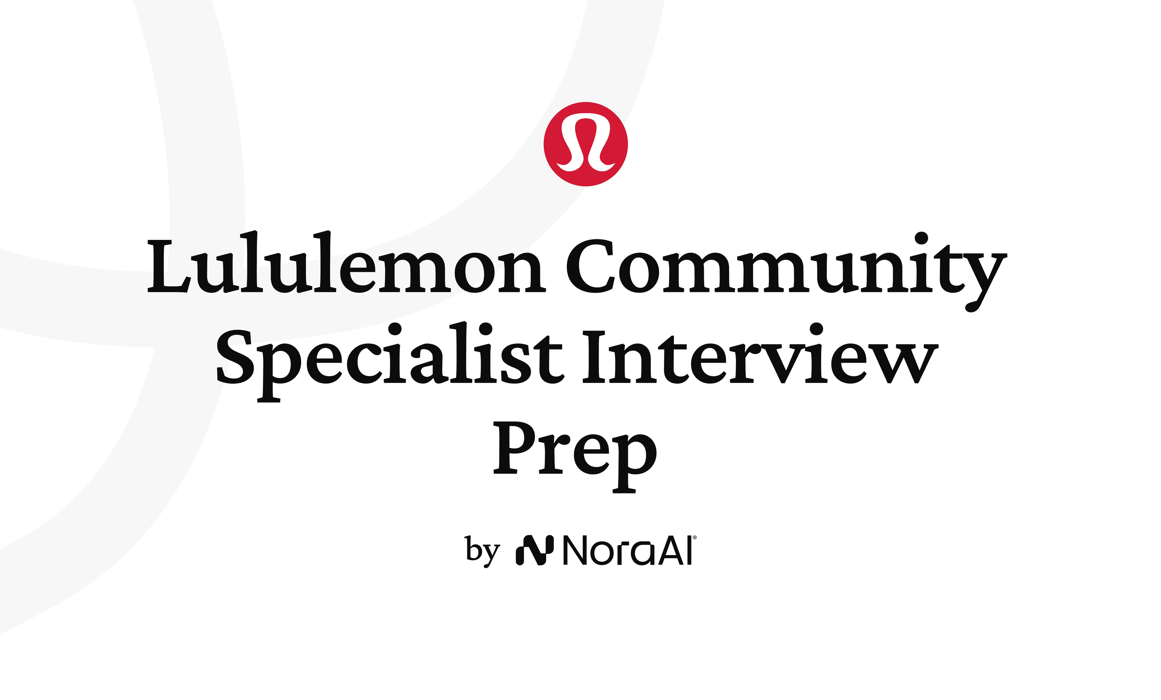 Lululemon Community Specialist Interview logo