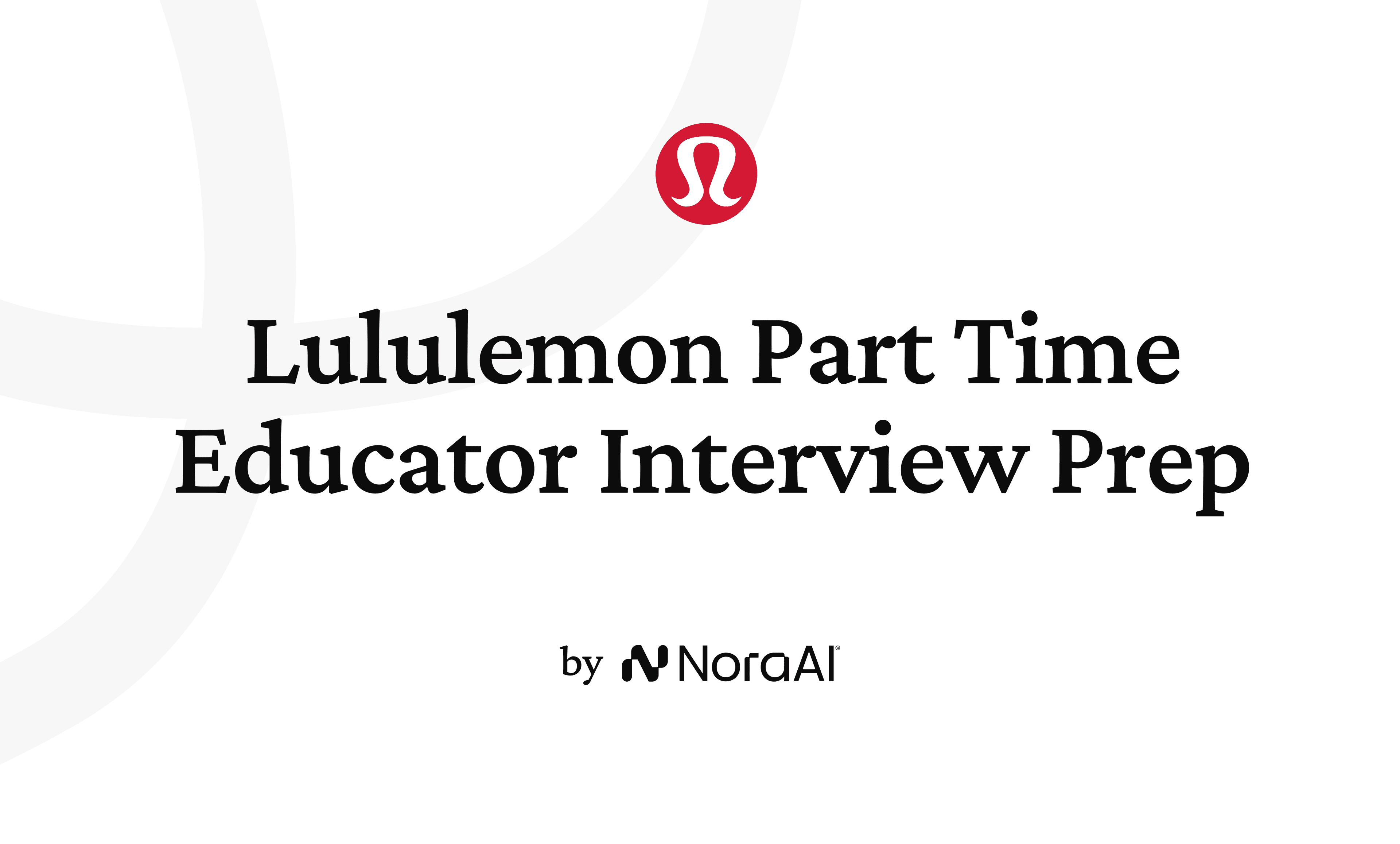 Lululemon Part Time Educator Interview logo