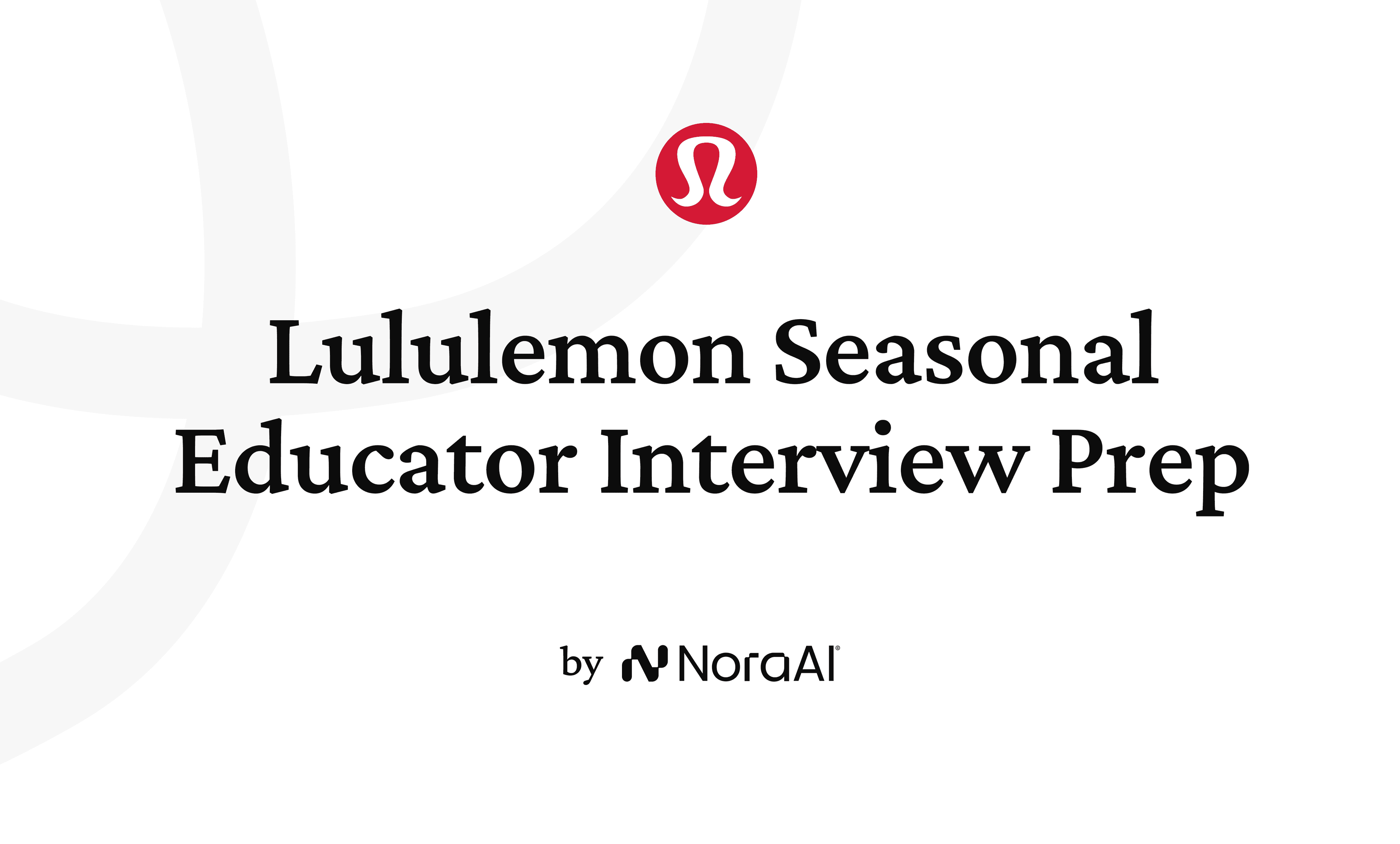 Lululemon Seasonal Educator Interview logo