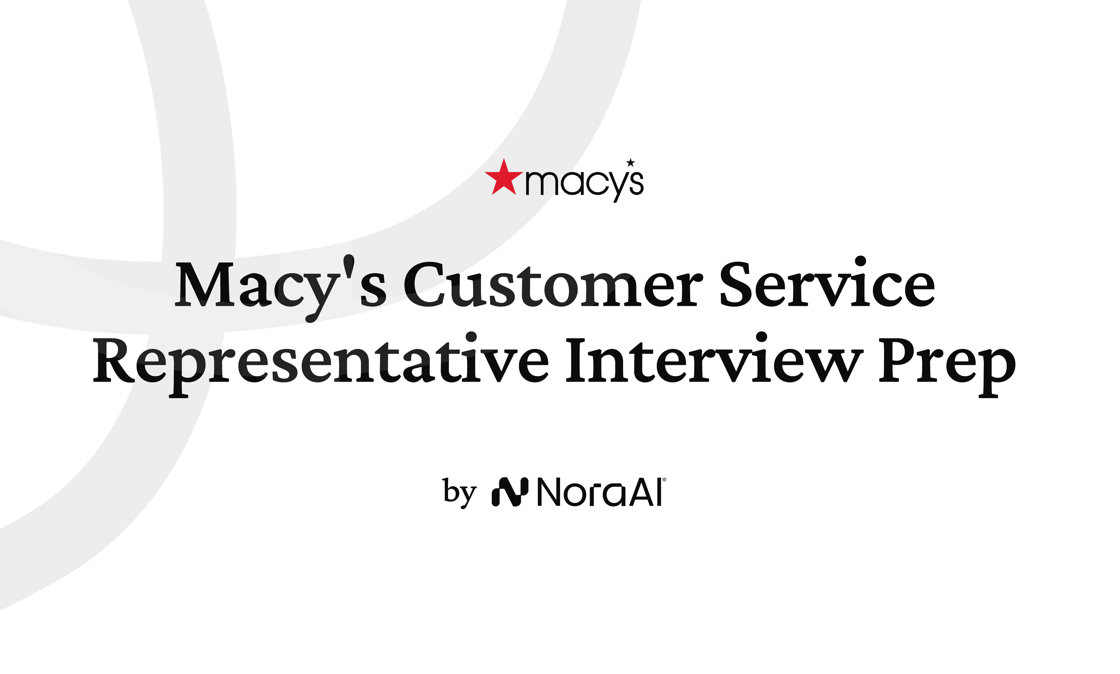 Macy's Customer Service Representative Interview logo
