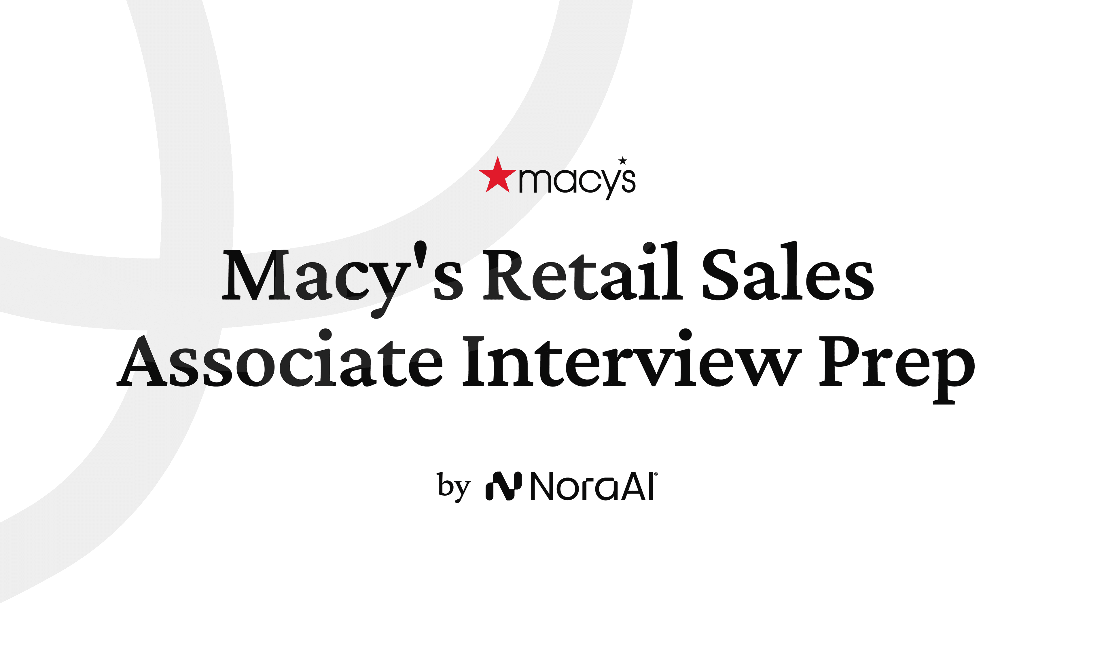 Macy's Retail Sales Associate Interview logo