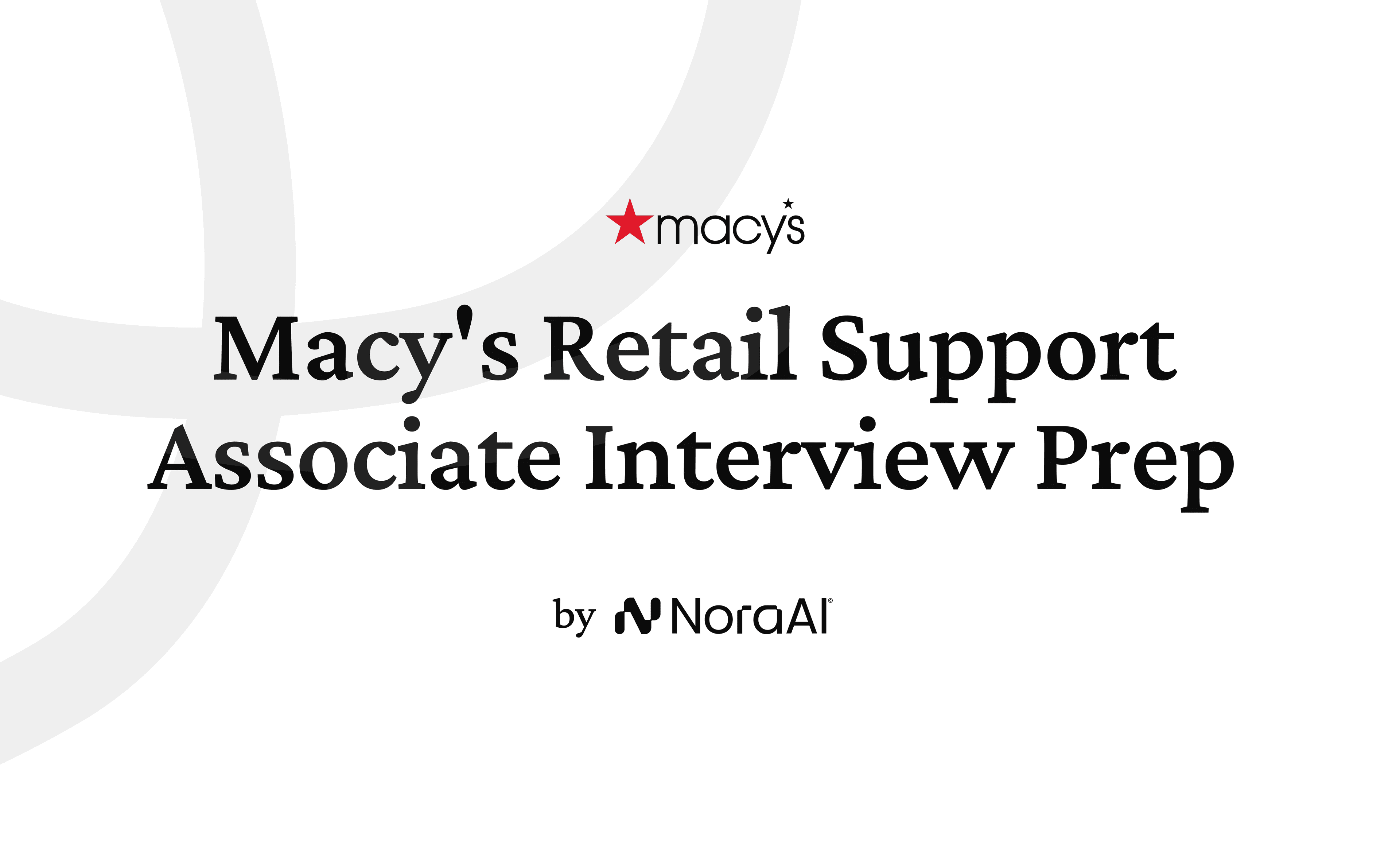 Macy's Retail Support Associate Interview logo