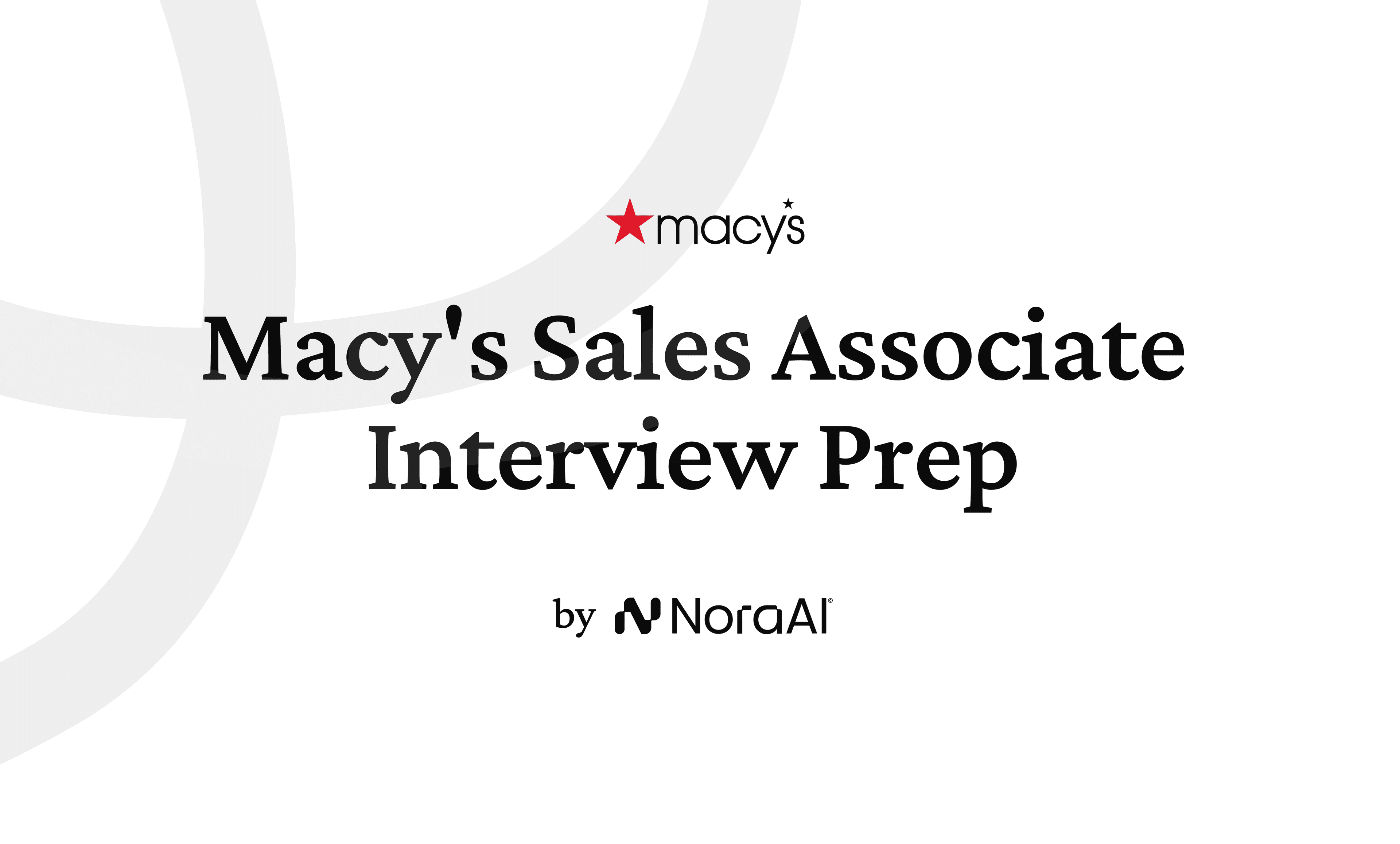 Macy's Sales Associate Interview logo