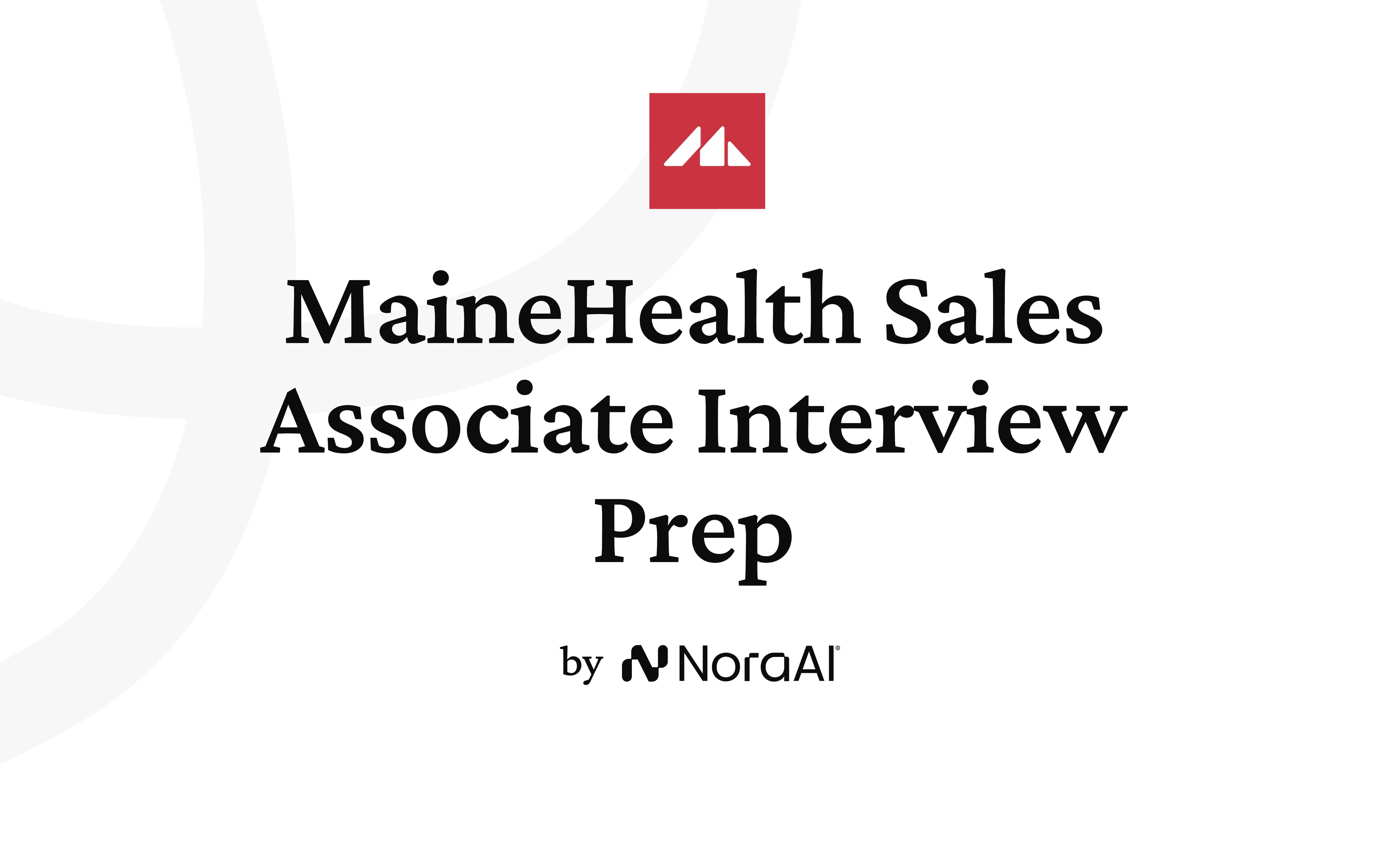 MaineHealth Sales Associate Interview logo