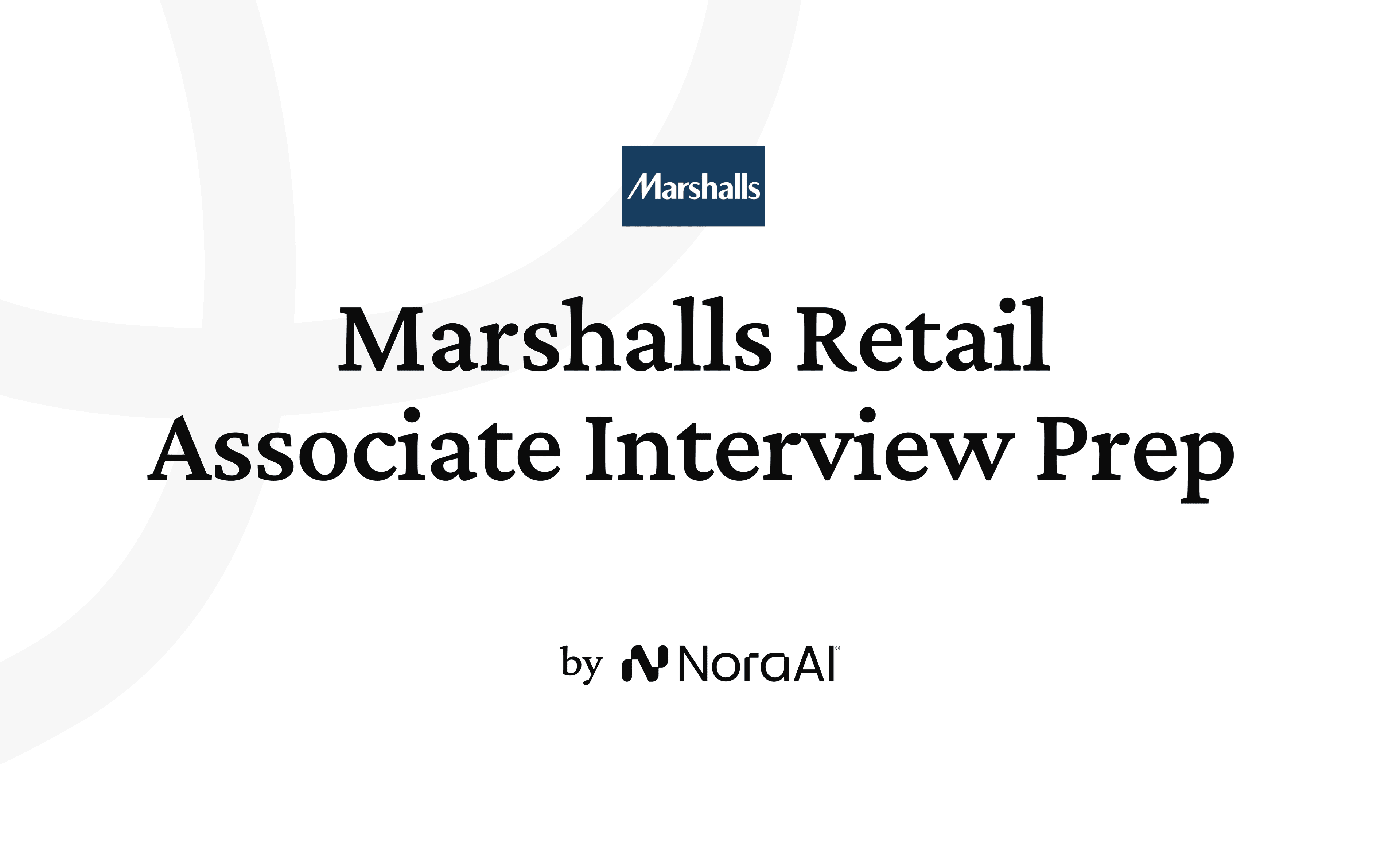Marshalls Retail Associate Interview logo