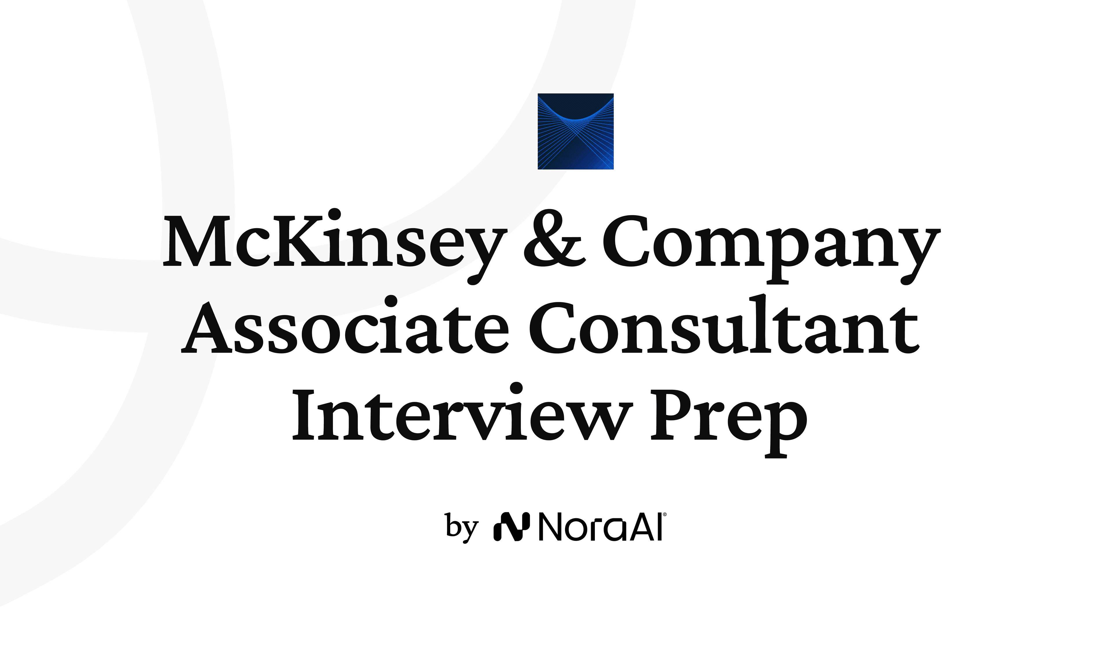 McKinsey & Company Associate Consultant Interview logo