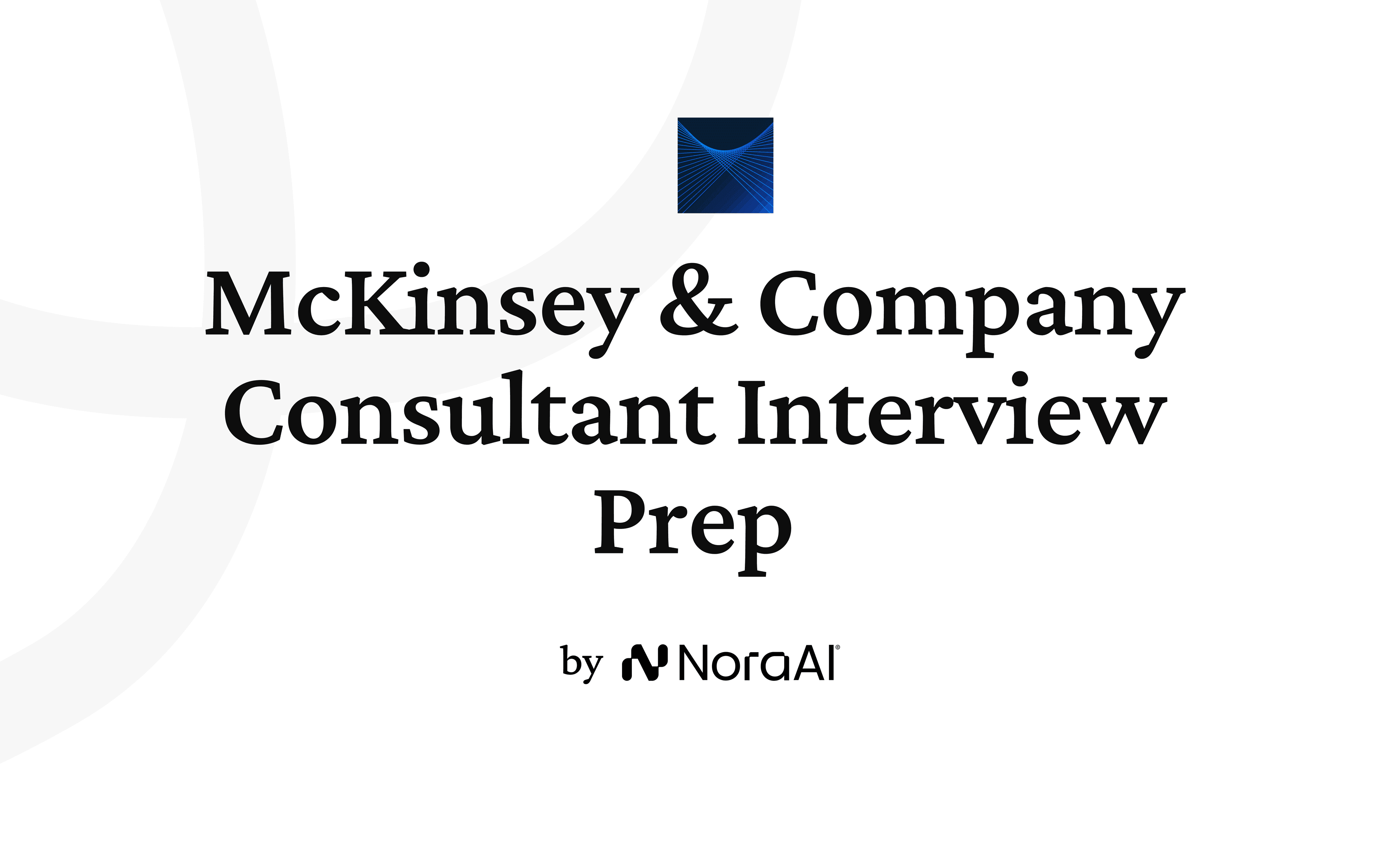 McKinsey & Company Consultant Interview logo