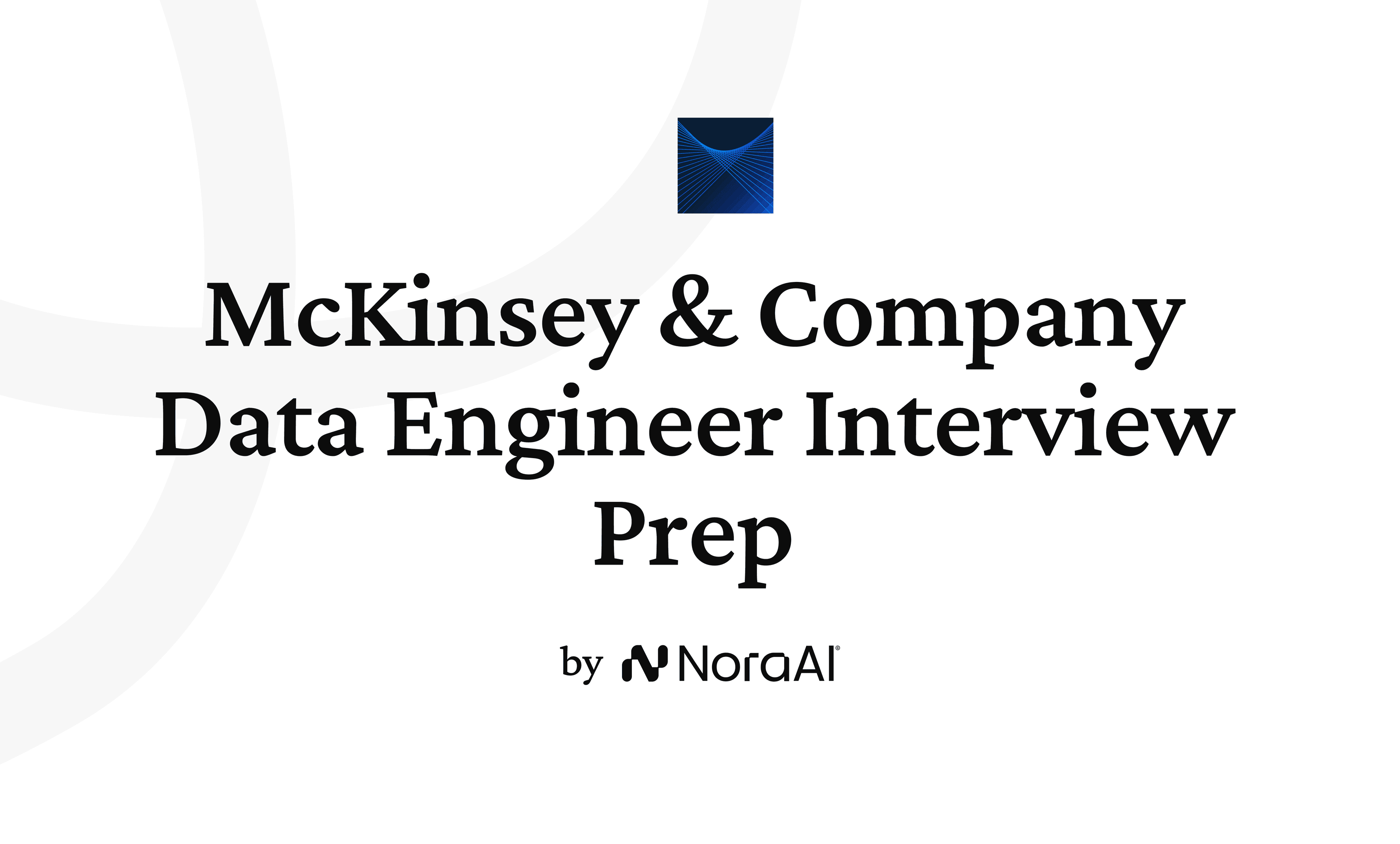McKinsey & Company Data Engineer Interview logo
