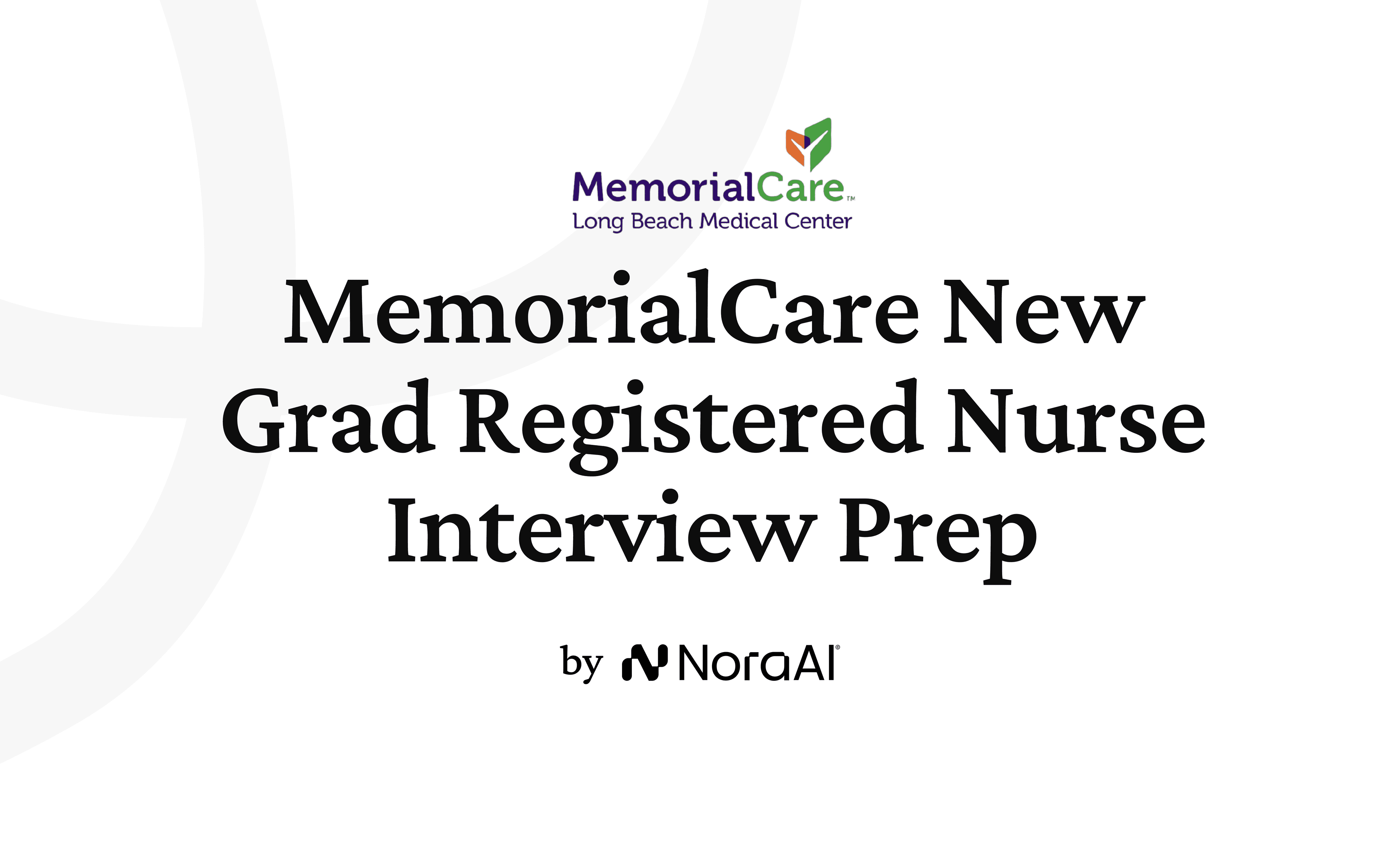 MemorialCare New Grad Registered Nurse Interview logo