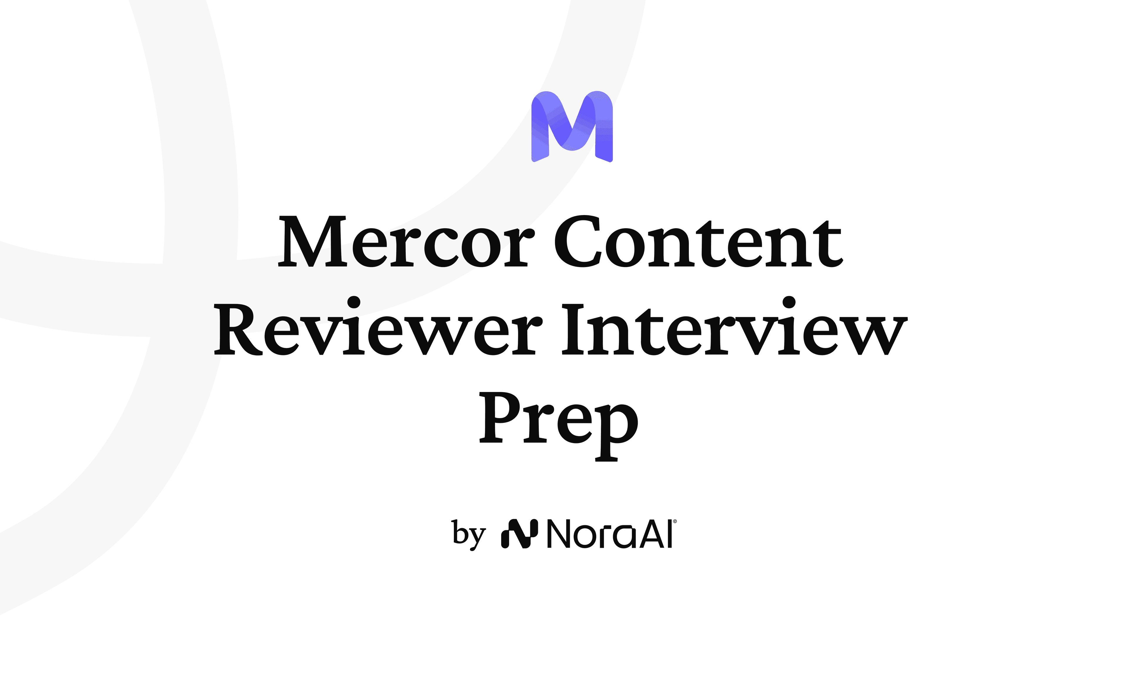 Mercor Content Reviewer Interview logo