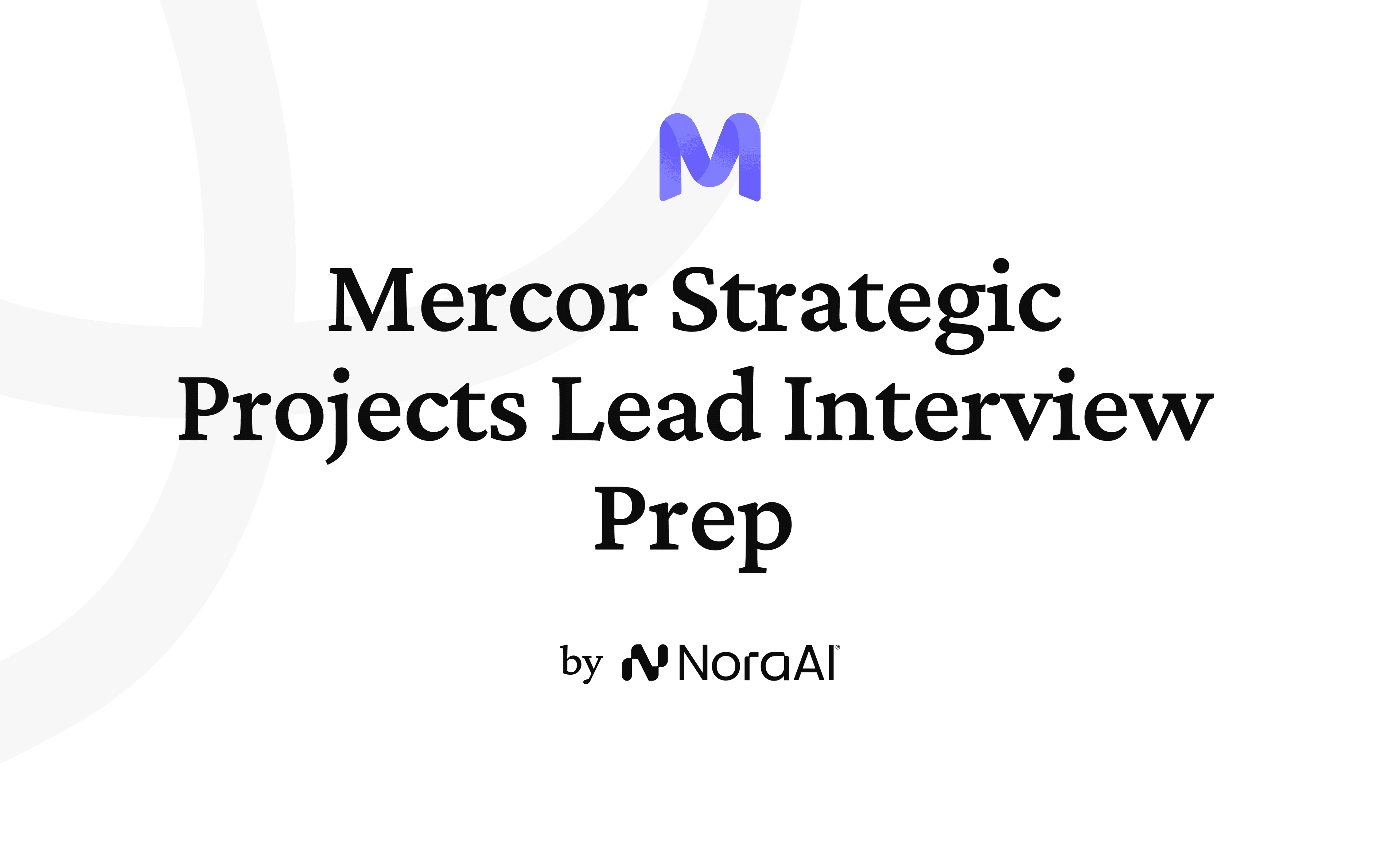Mercor Strategic Projects Lead Interview logo