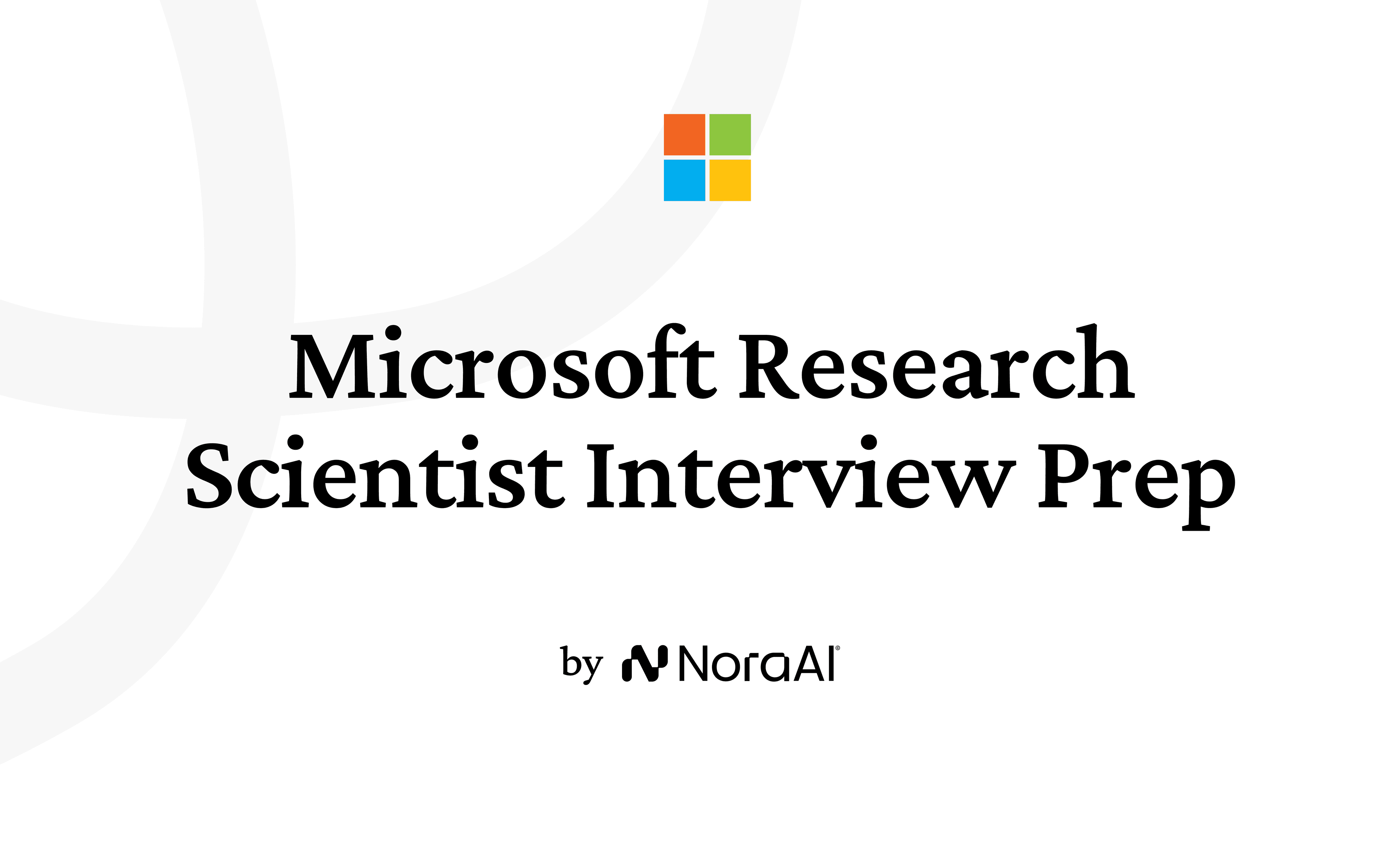 Microsoft Research Scientist Interview Logo