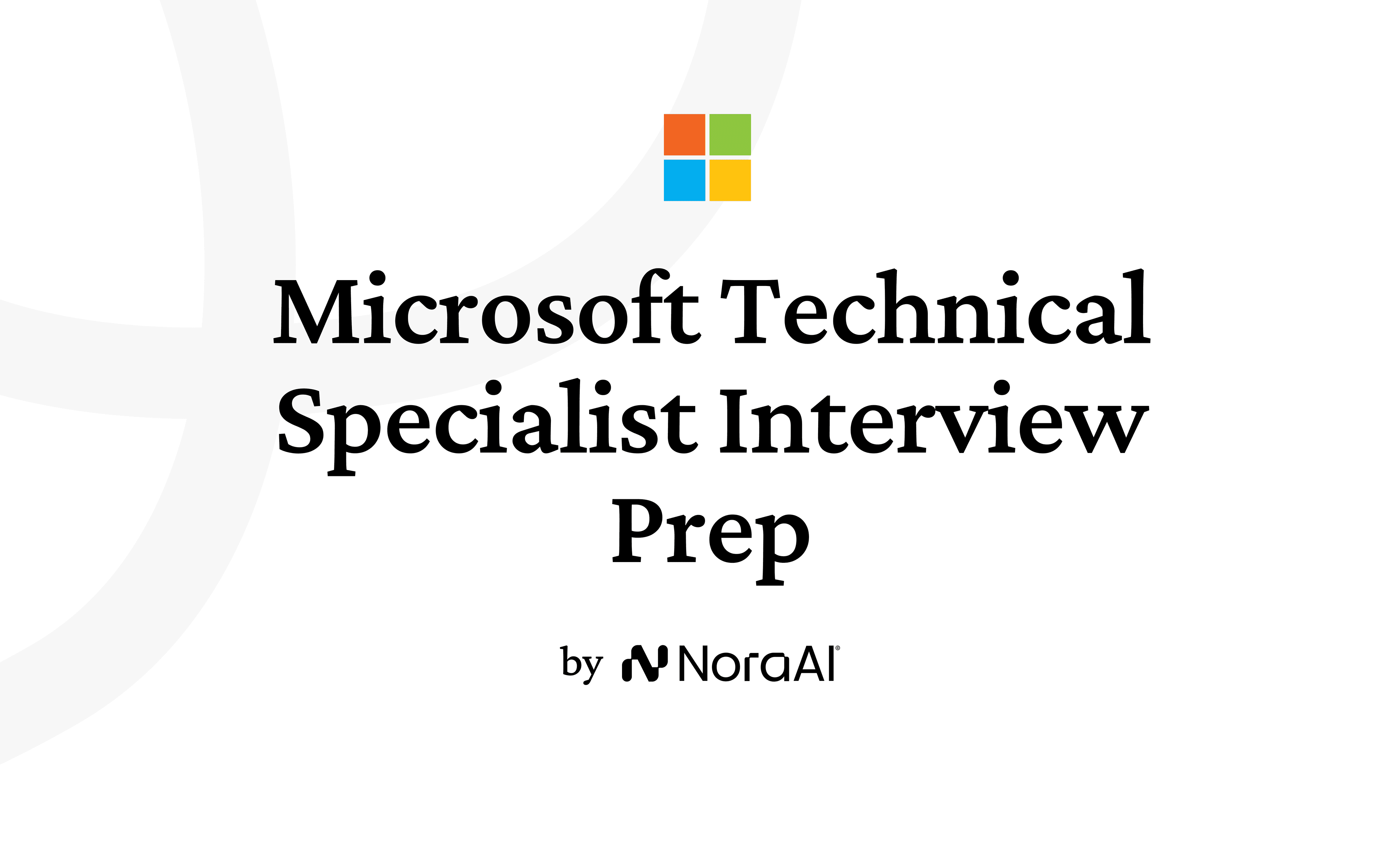 Microsoft Technical Specialist Interview Logo