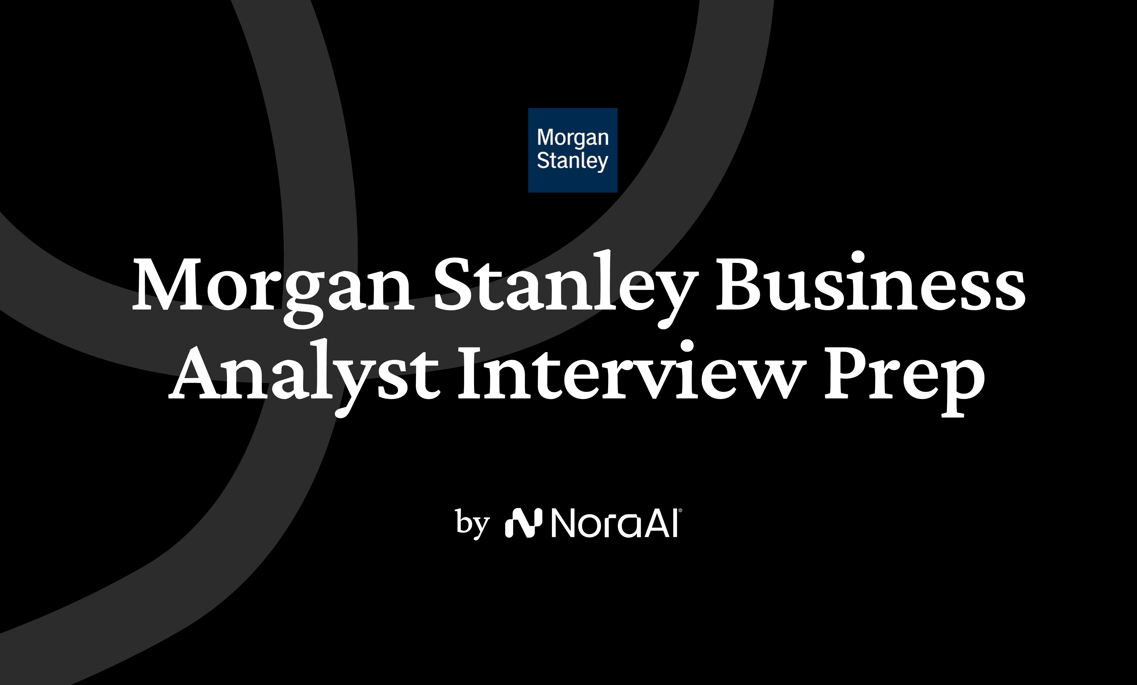 Morgan Stanley Business Analyst Interview logo