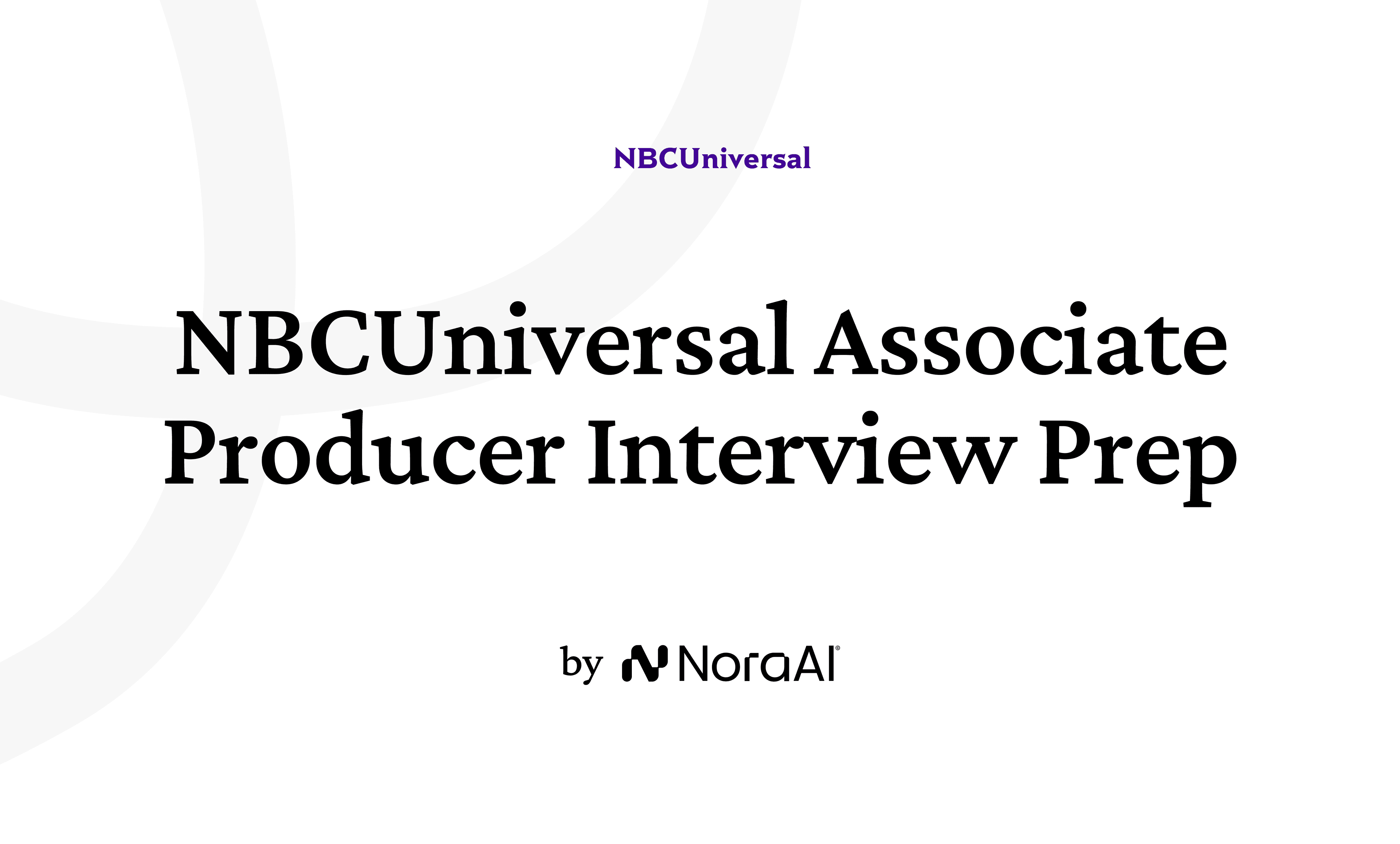 NBCUniversal Associate Producer Interview logo