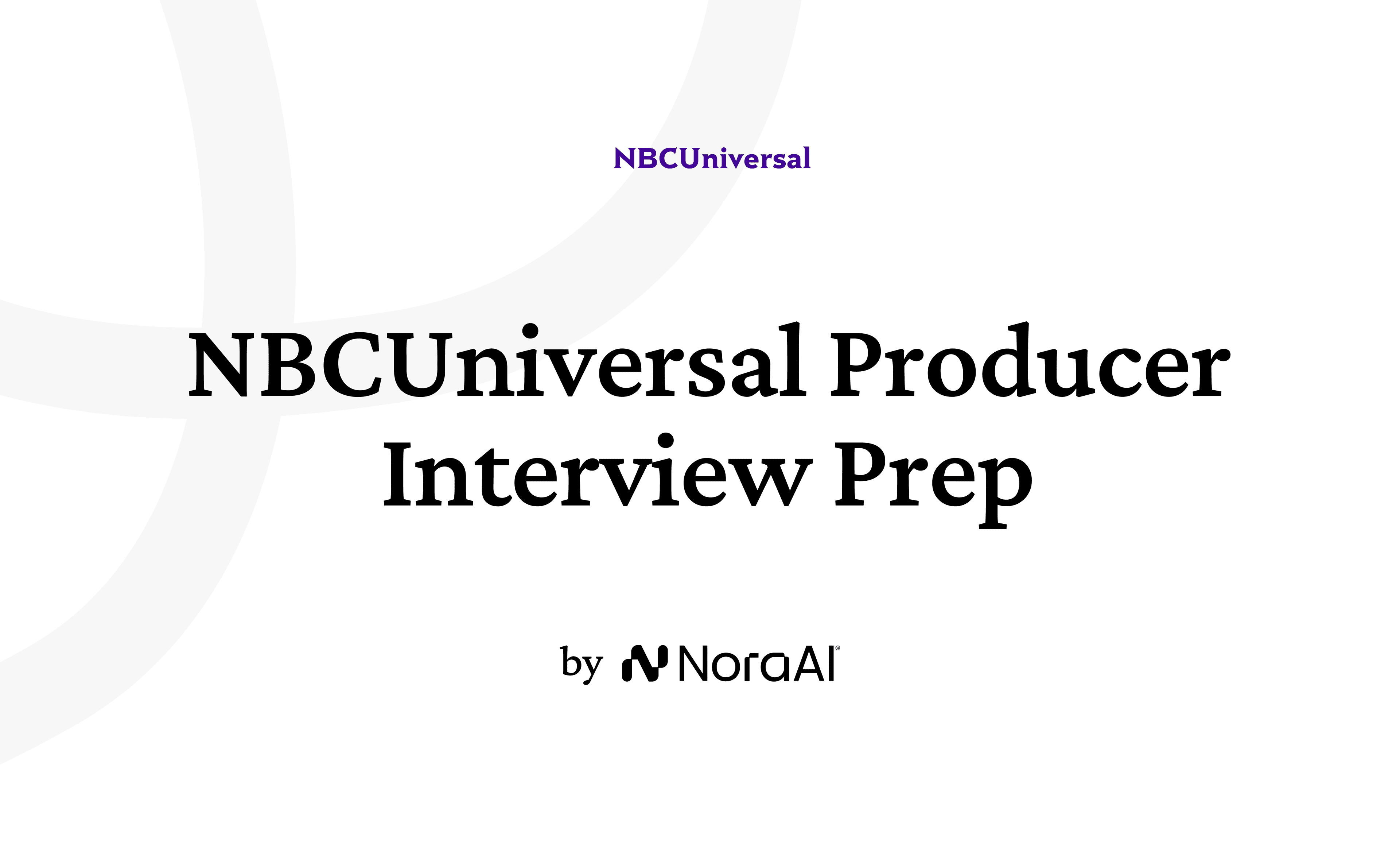 NBCUniversal Producer Interview Logo