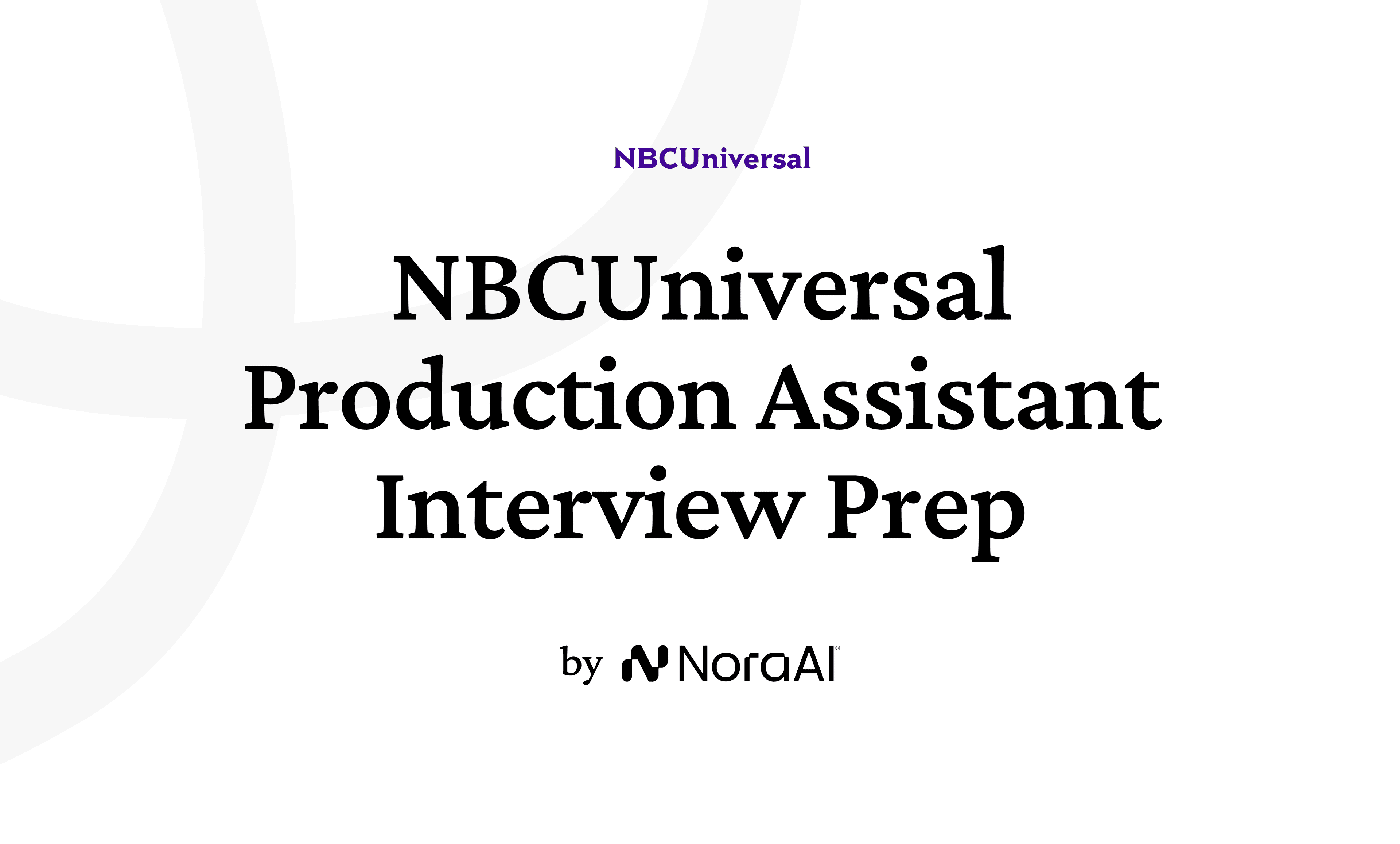 NBCUniversal Production Assistant Interview Logo