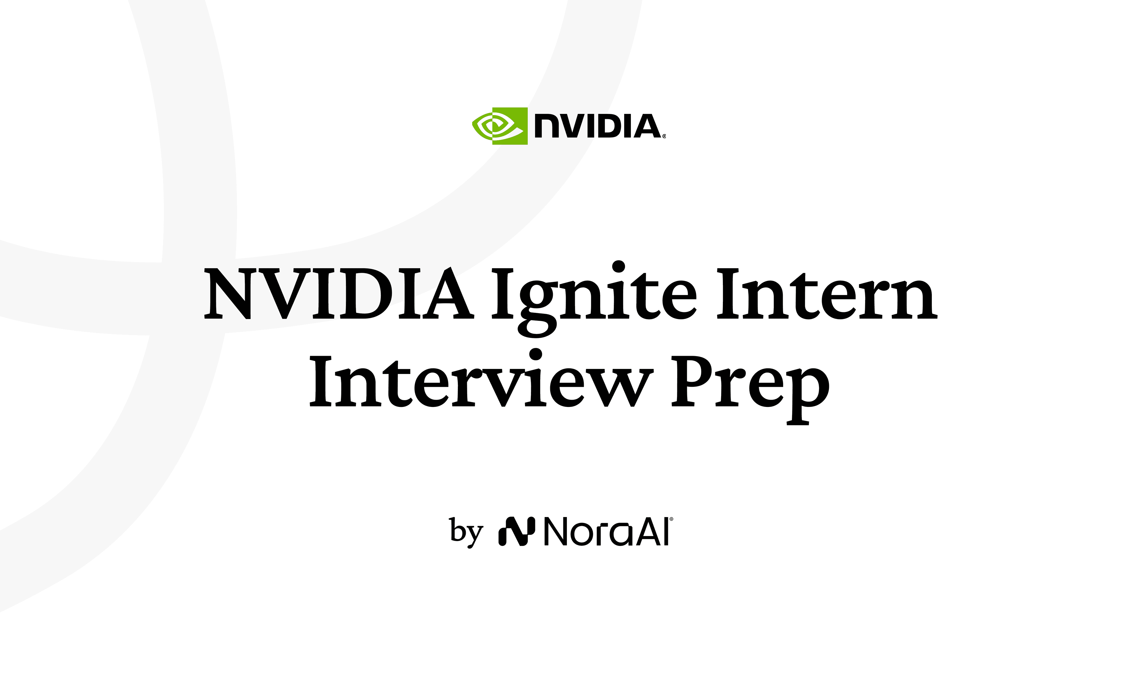 NVIDIA Ignite Intern Interview Logo