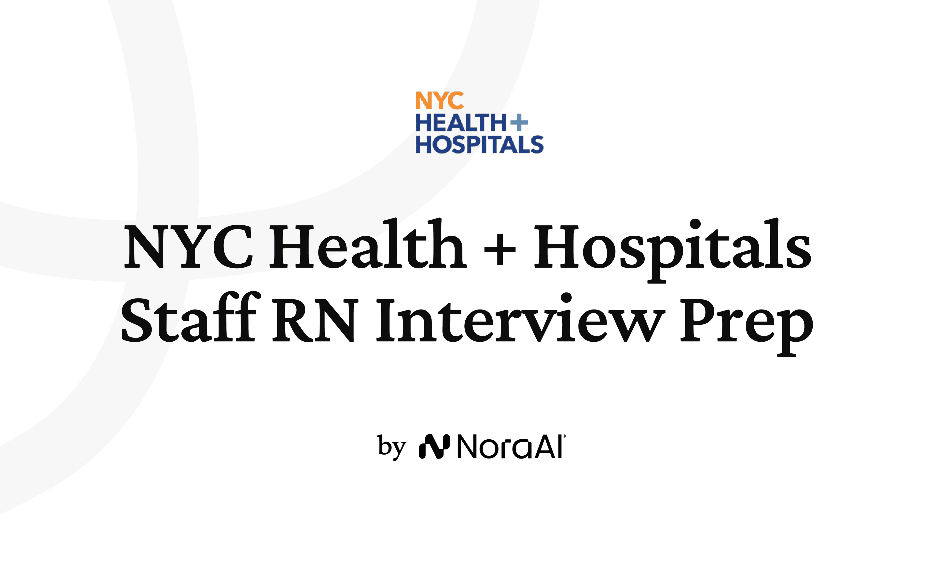 NYC Health + Hospitals Staff RN Interview logo