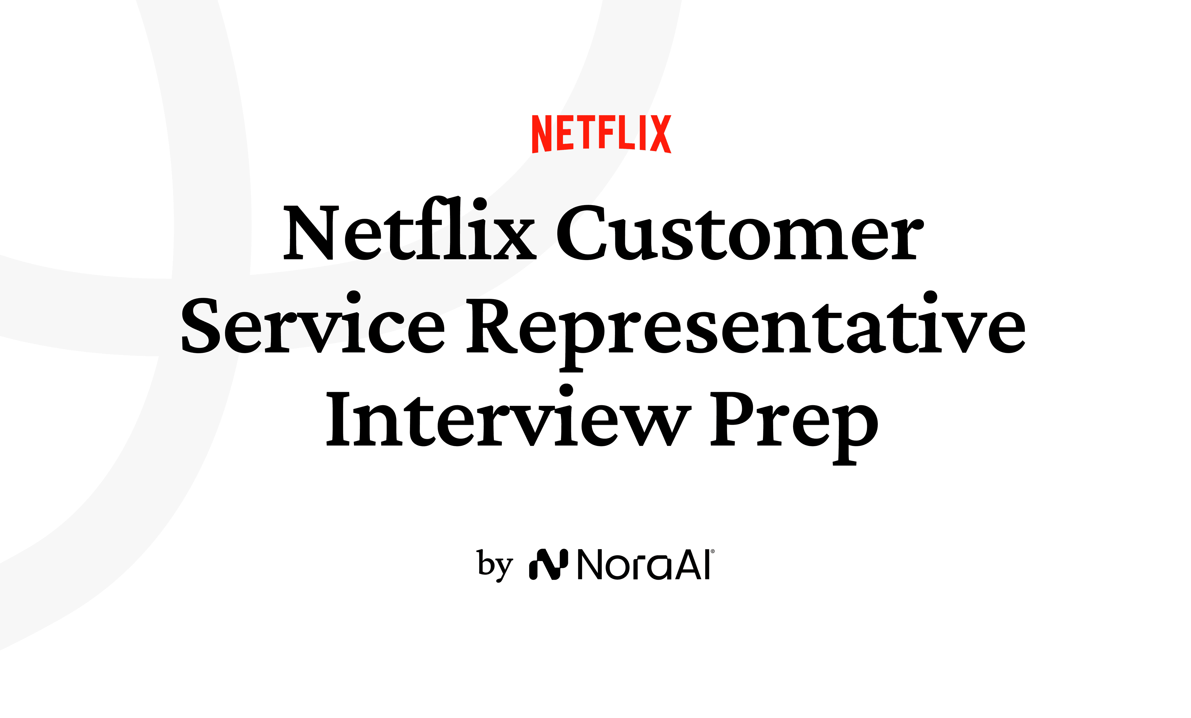 Netflix Customer Service Representative Interview Logo