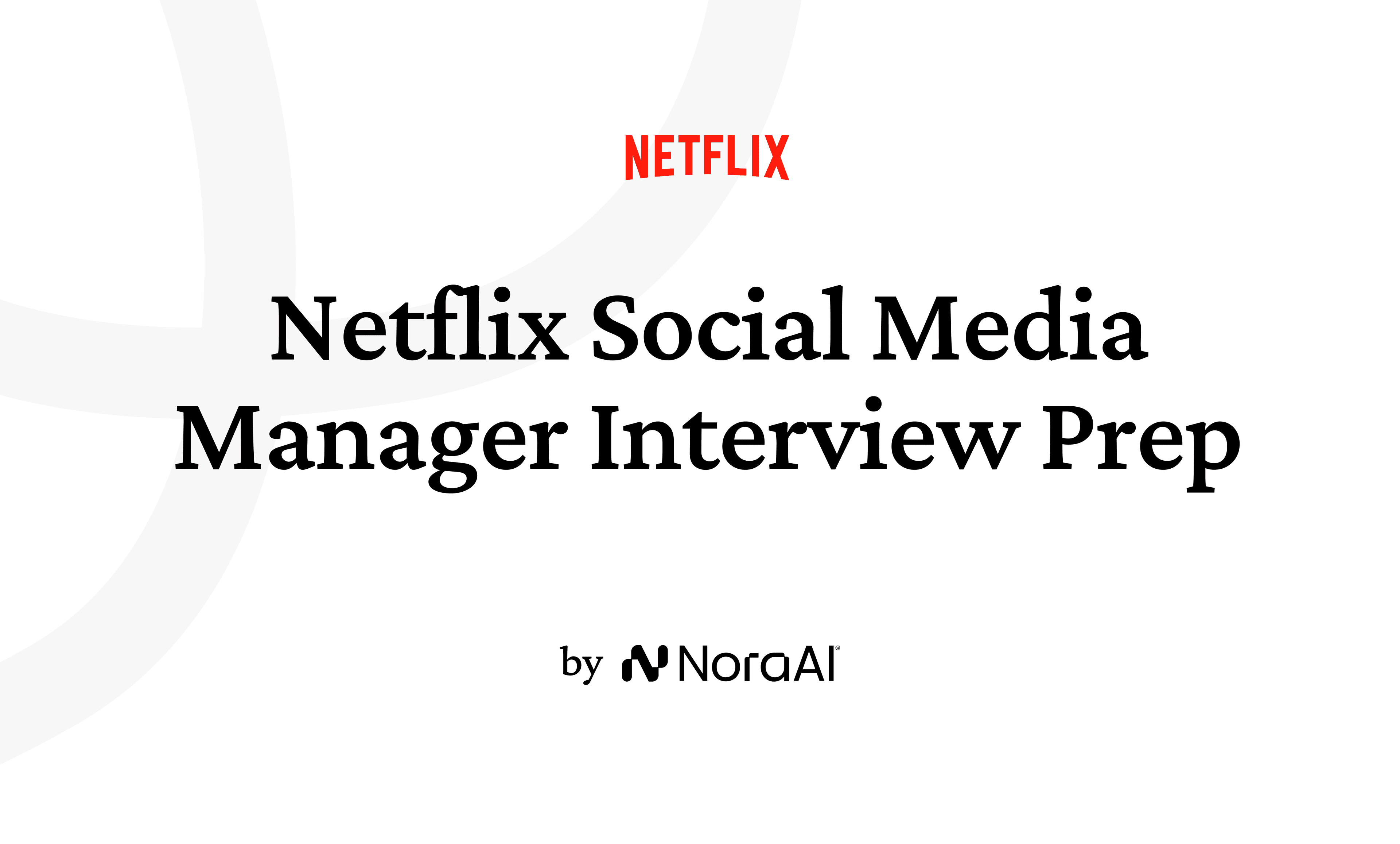 Netflix Social Media Manager Interview Logo