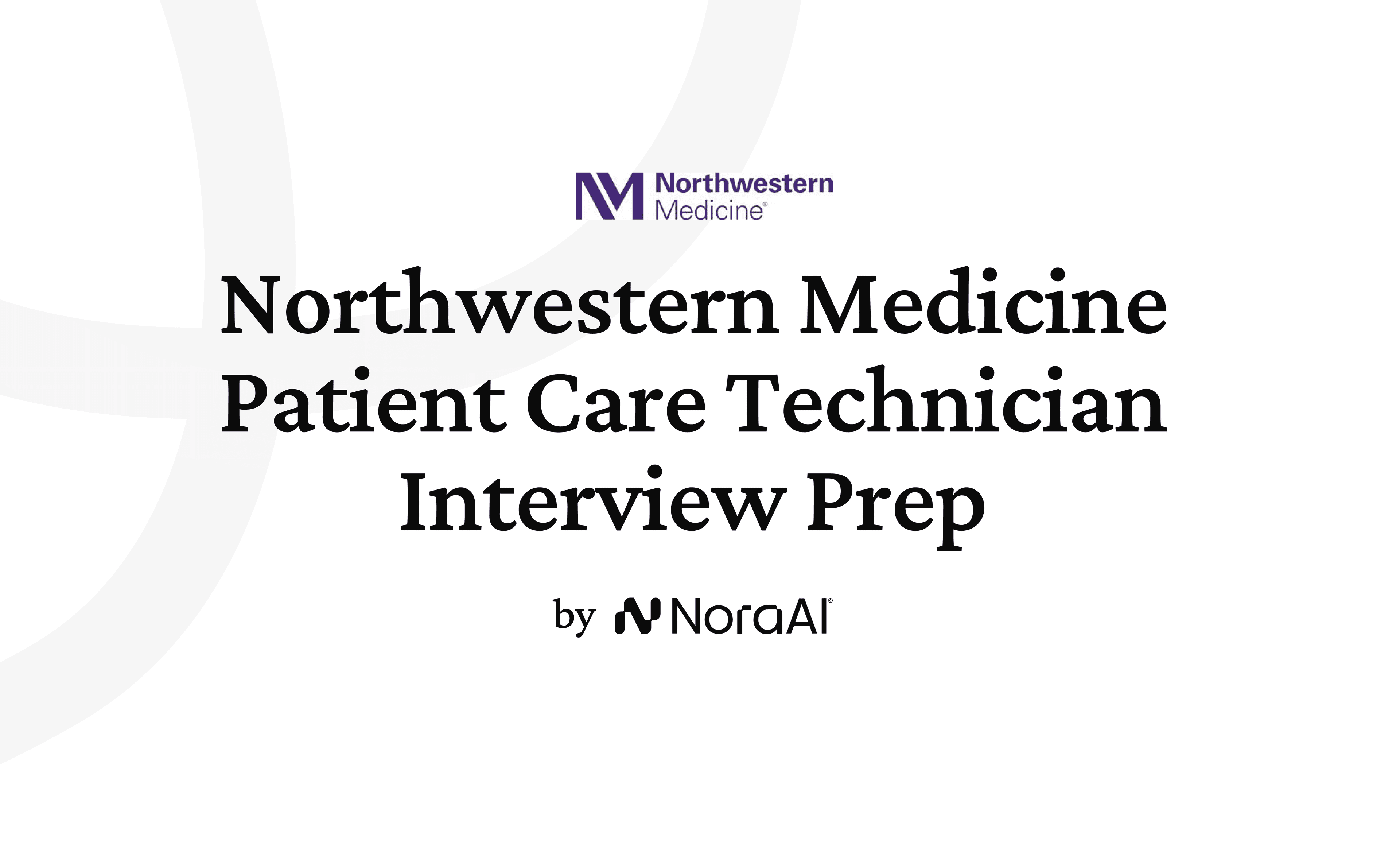 Northwestern Medicine Patient Care Technician Interview logo