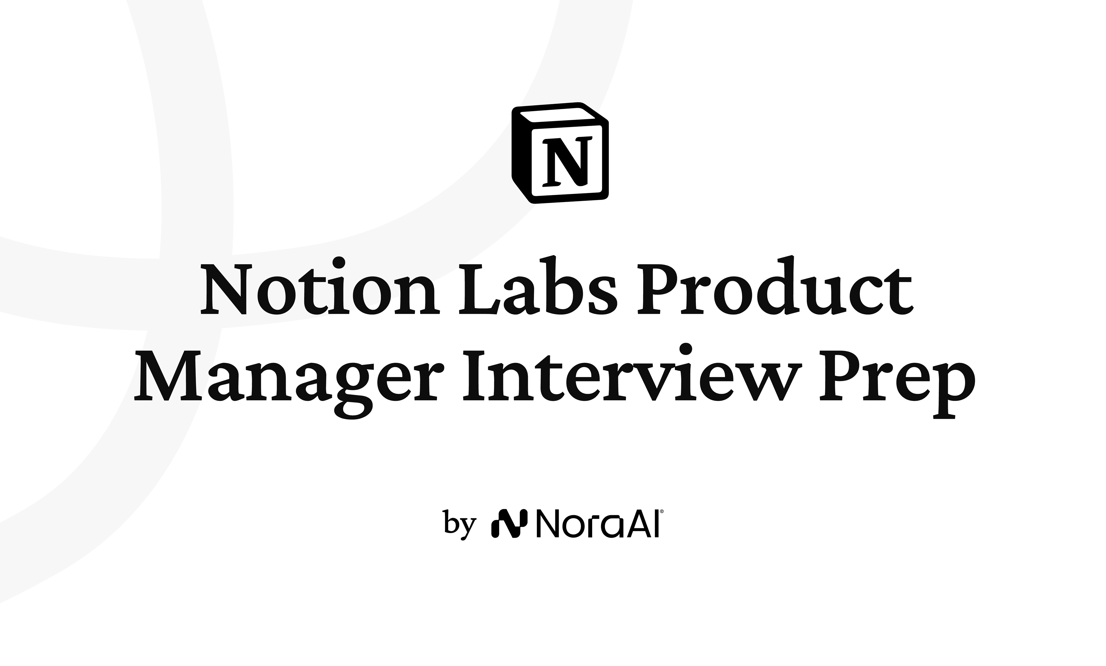 Notion Labs Product Manager Interview Prep logo