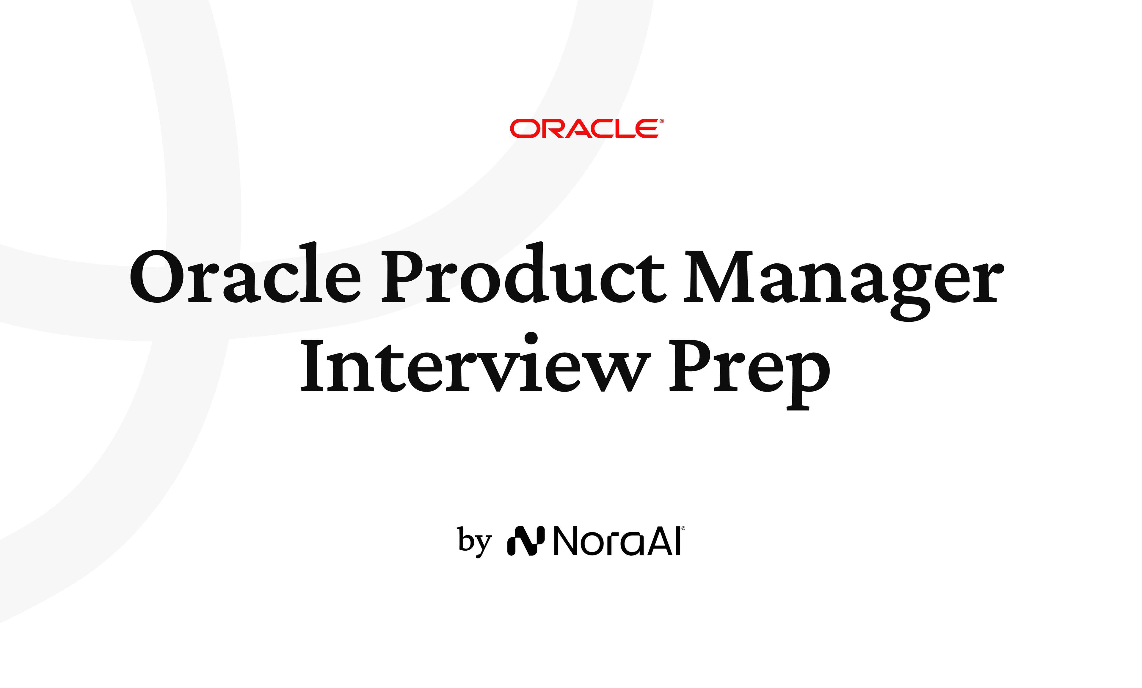 Oracle Product Manager Interview logo