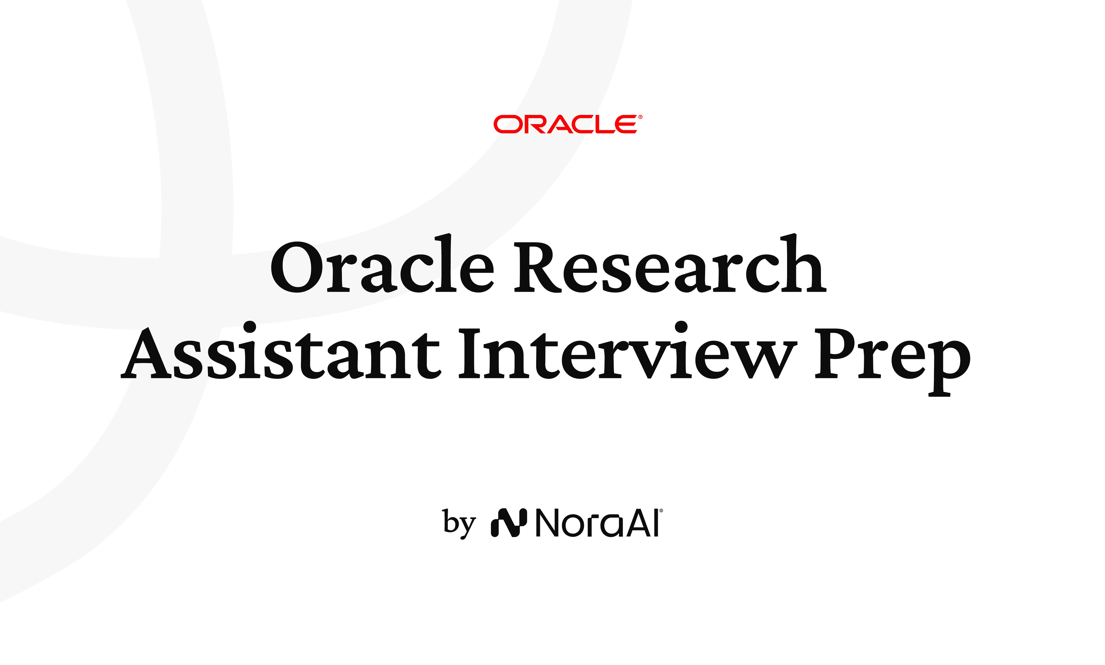 Oracle Research Assistant Interview logo